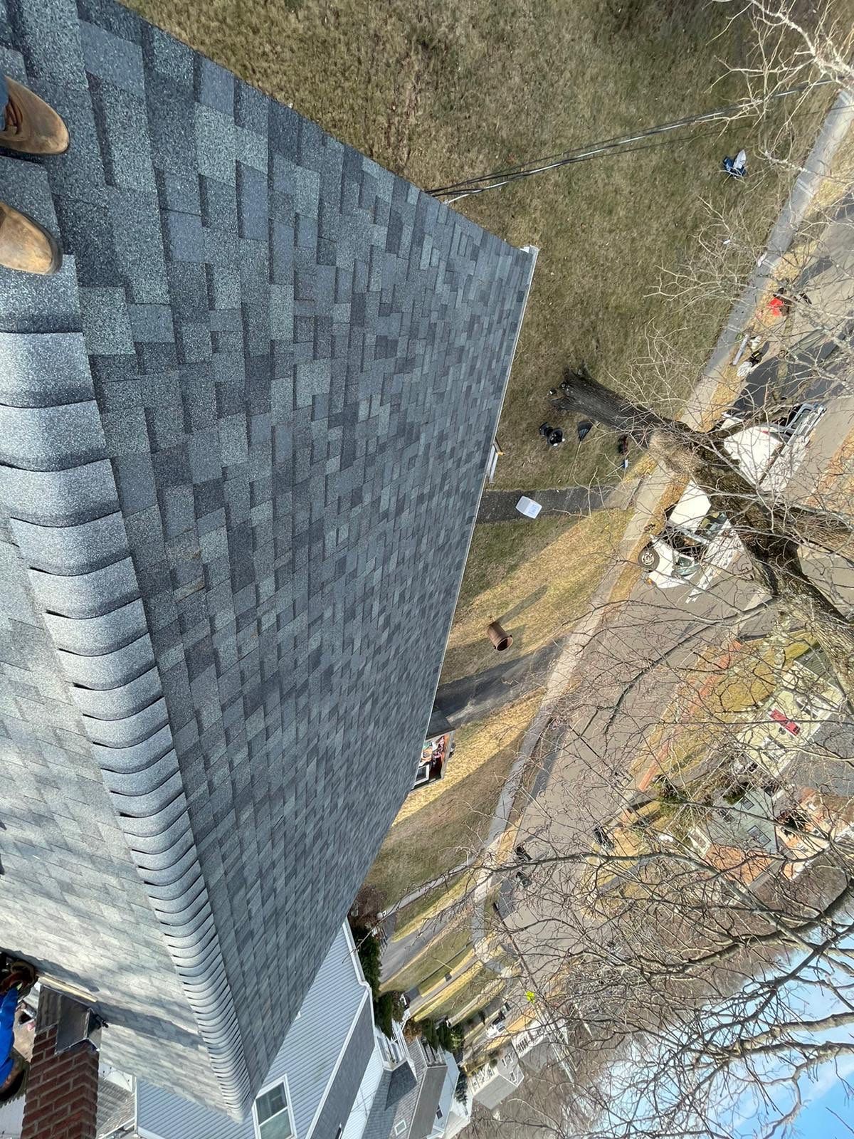 Residential Roofing Installation using Owens Corning TruDefinition Duration - Estate Gray by A Plus Exterior