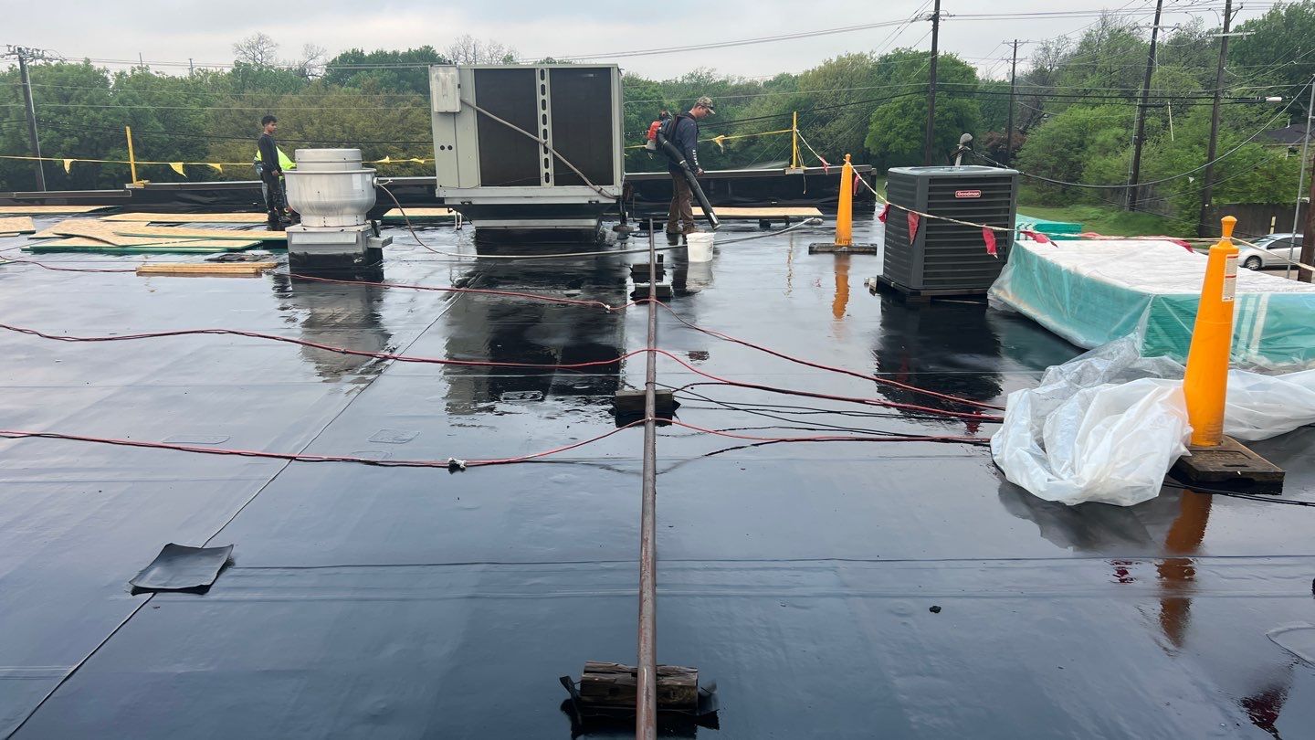 Brauman Group – Garland, TX | EPDM Roof Restoration with OSB, Foam & Coatings by All Star Roofing LLC