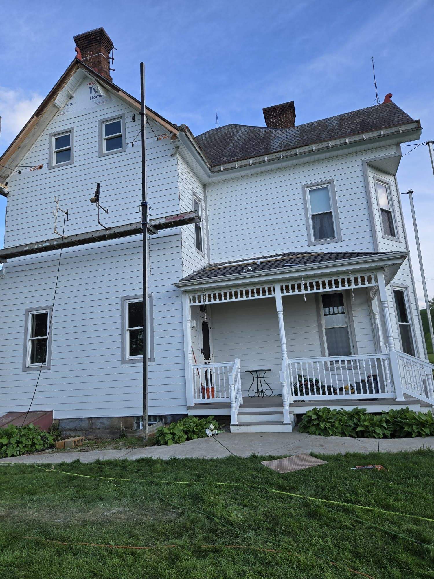 James Hardie Siding Renovation for Evans City Victorian Farmhouse by Ideal Siding Pittsburgh
