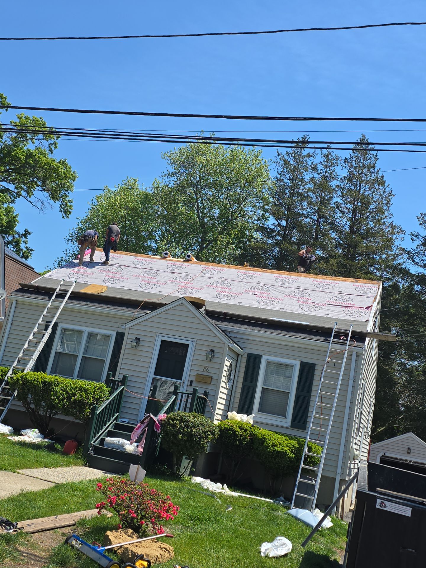 Residential Roof Replacement With Owens Corning Shingles in Stratford, CT by A Plus Exterior