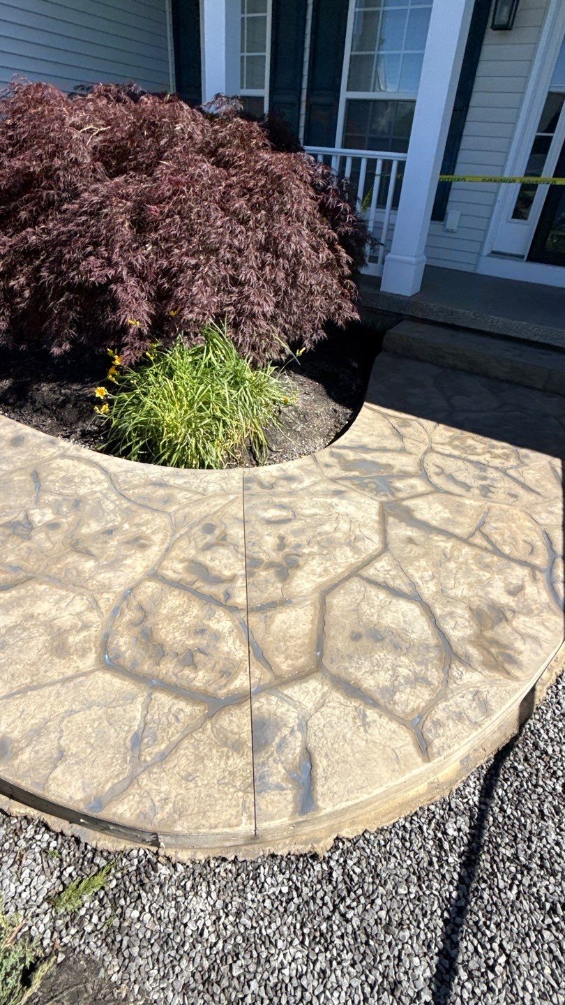Appalachian Flagstone Stamp  by NG Masonry & Construction LLC