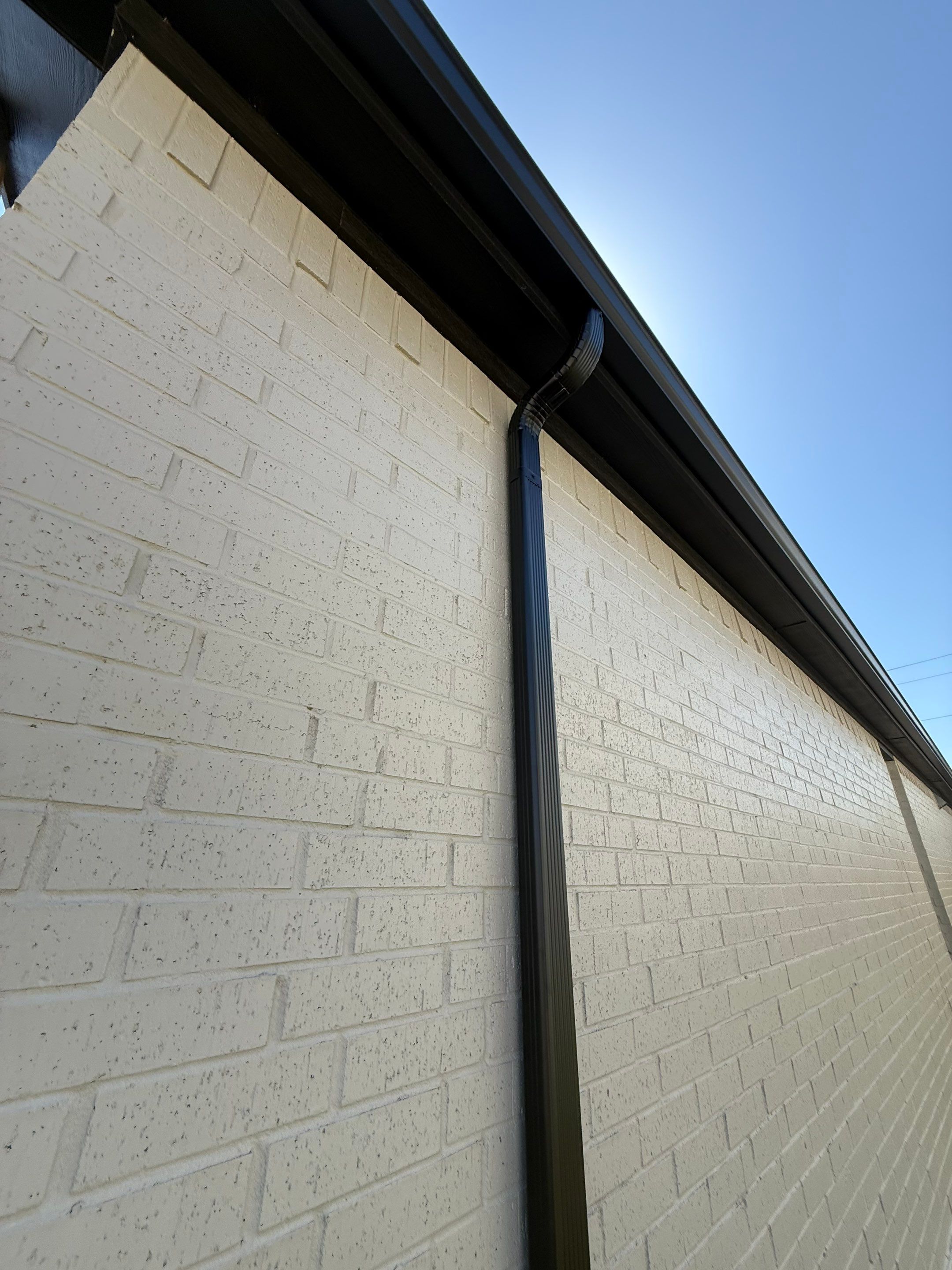 Senox Black Gutters by First Out Roofing 