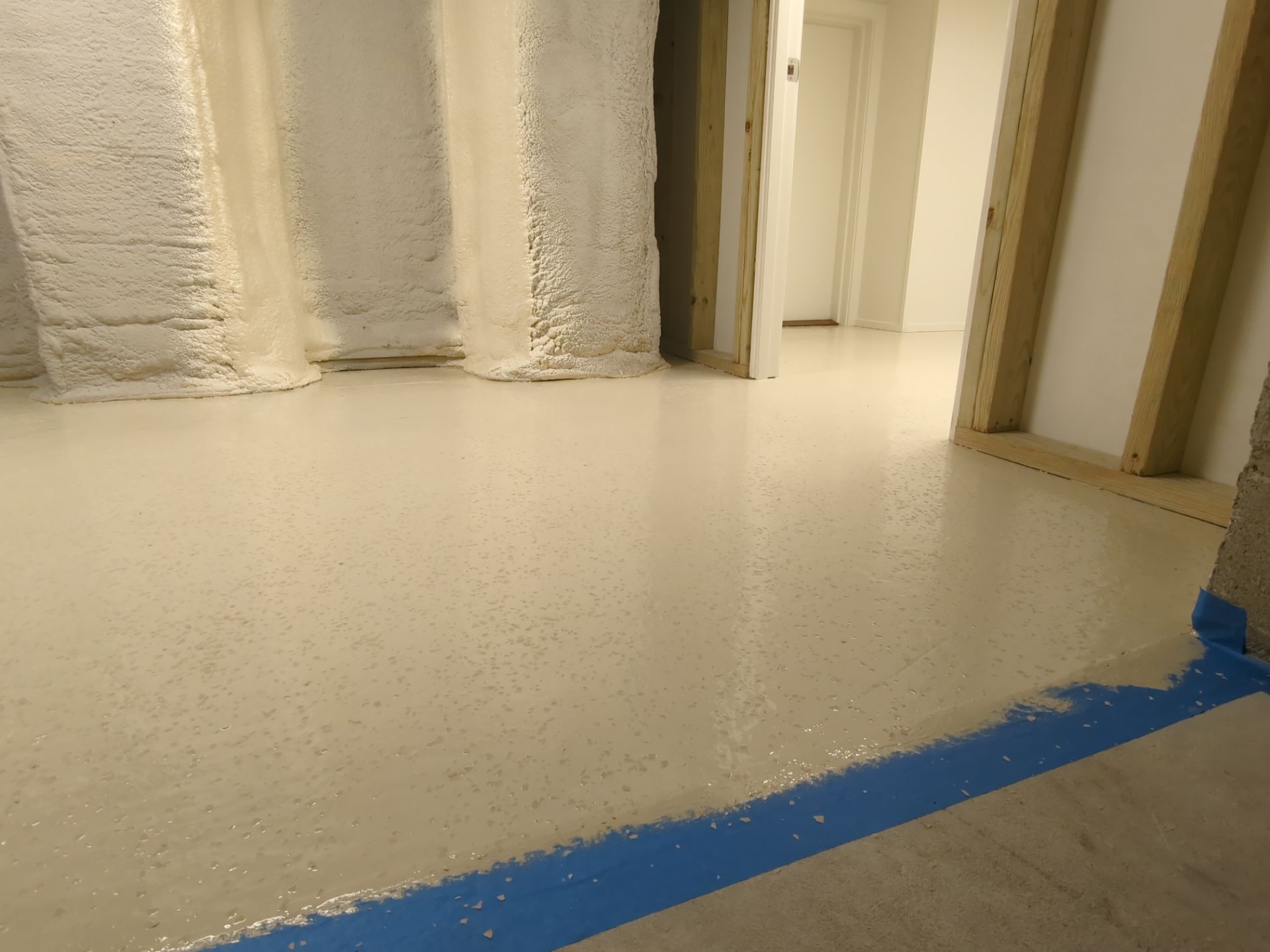 Luxury Home Concrete Floor - Epoxy & Flakes Finish - Stone Harbor, NJ by FreshCoat Works LLC