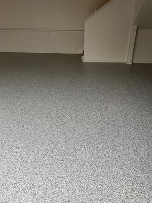 Garage Floor Coating using Gravel