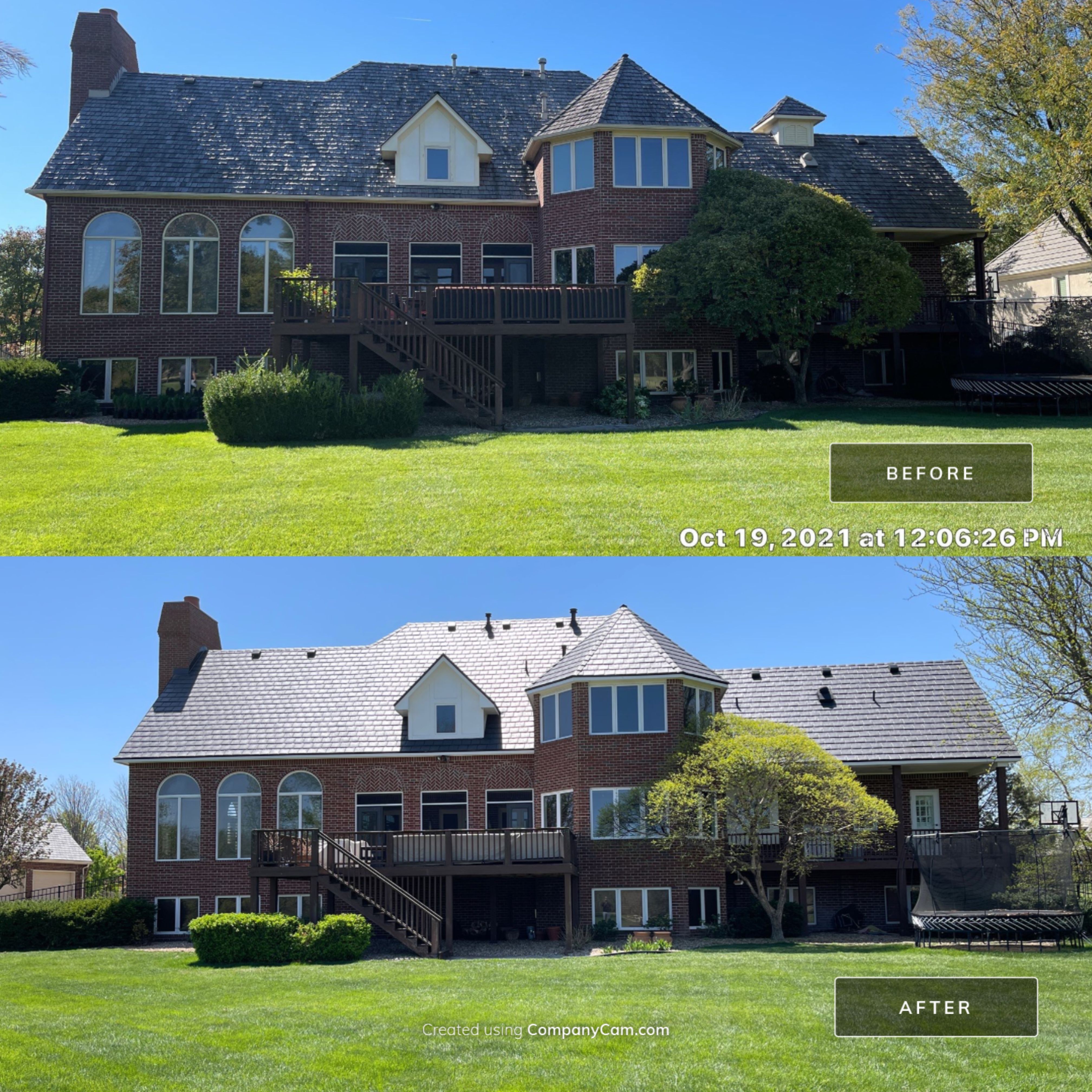 Residential Roofing Installation using DaVinci Bellaforte Slate in Slate Black by Eaton Roofing 