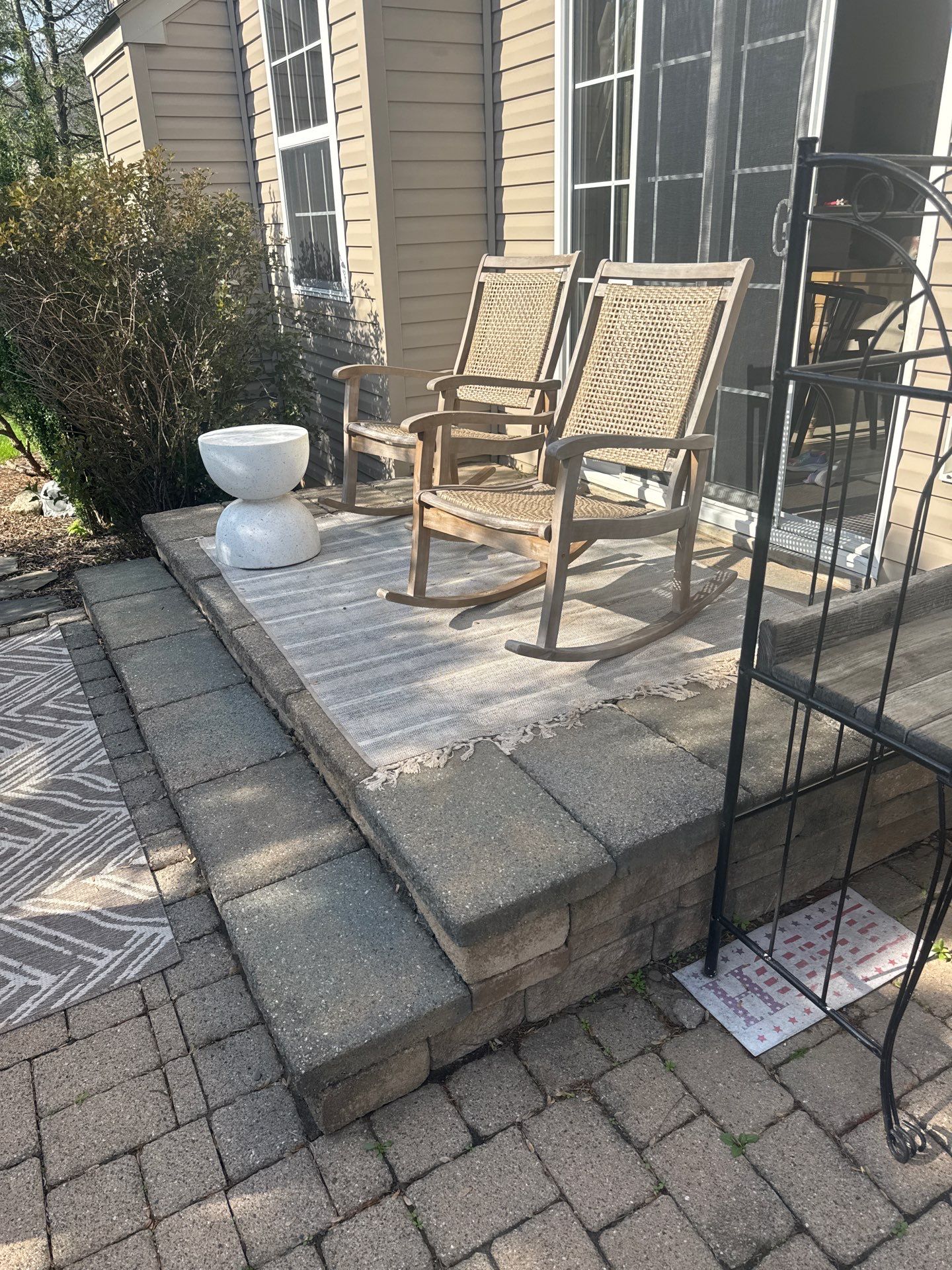 Backyard Retreat: Techo-Bloc Patio + Firepit Lounge by Saylor’s Lawn & Landscape