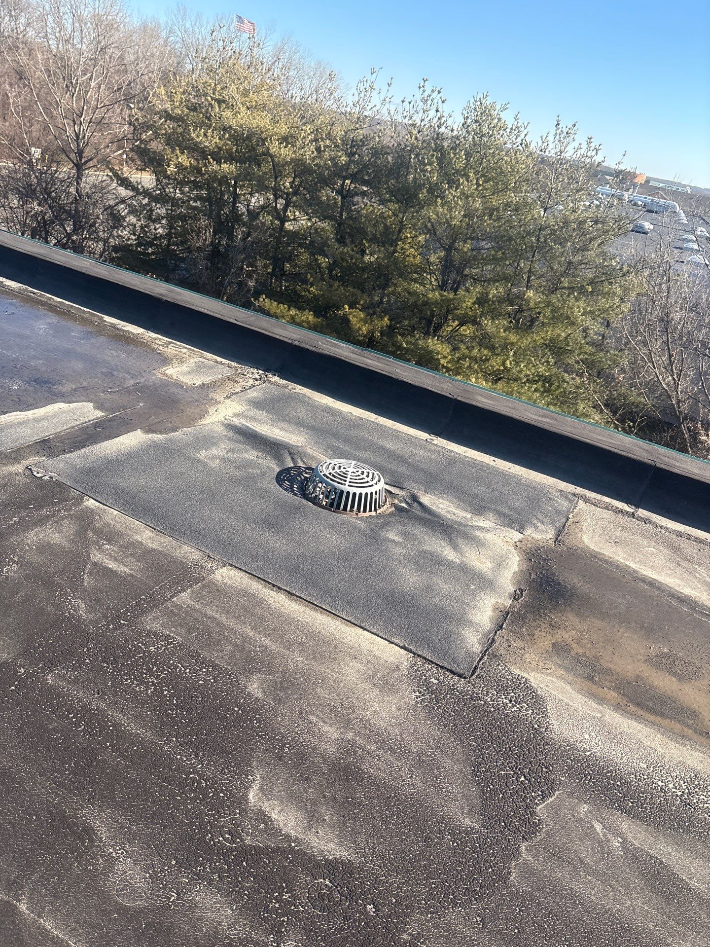 Flat Roof Cleaning | Melville, NY  🏢❄️🚁   by Above All Gutters 