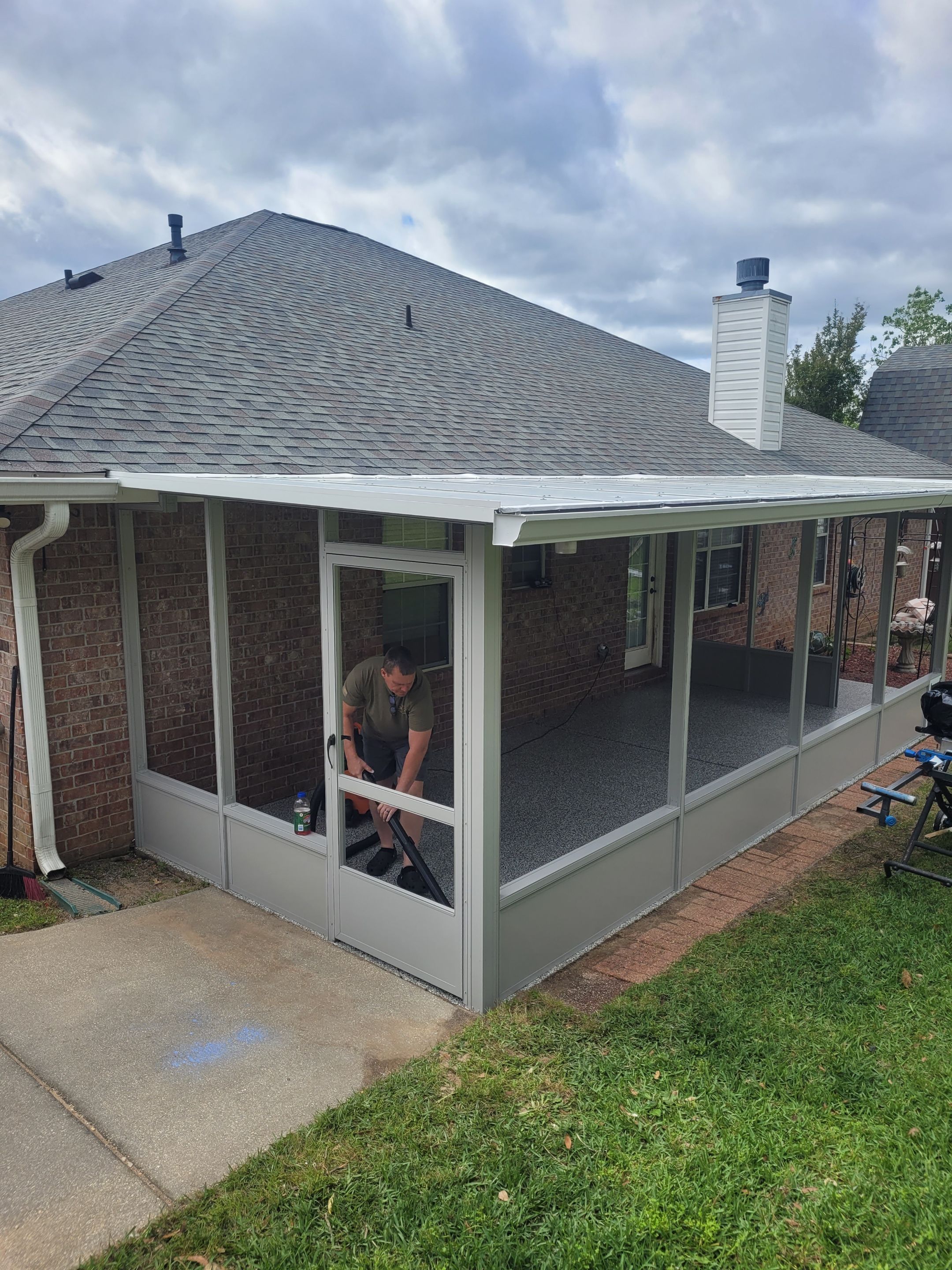 Screen Room + Patio Cover in Cantonment by Titan Sunrooms