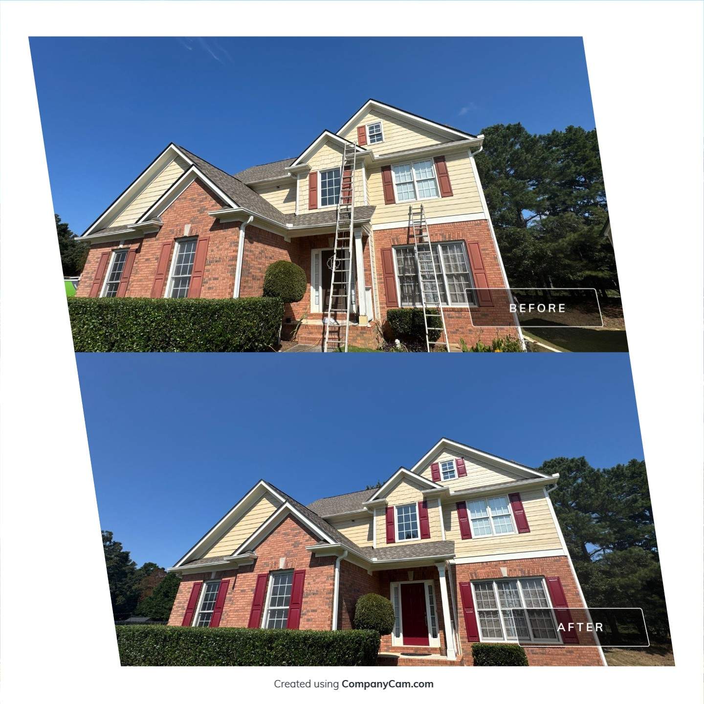 Complete Exterior House Painting and Deck Staining in Lawrenceville by Swift Home Renovations