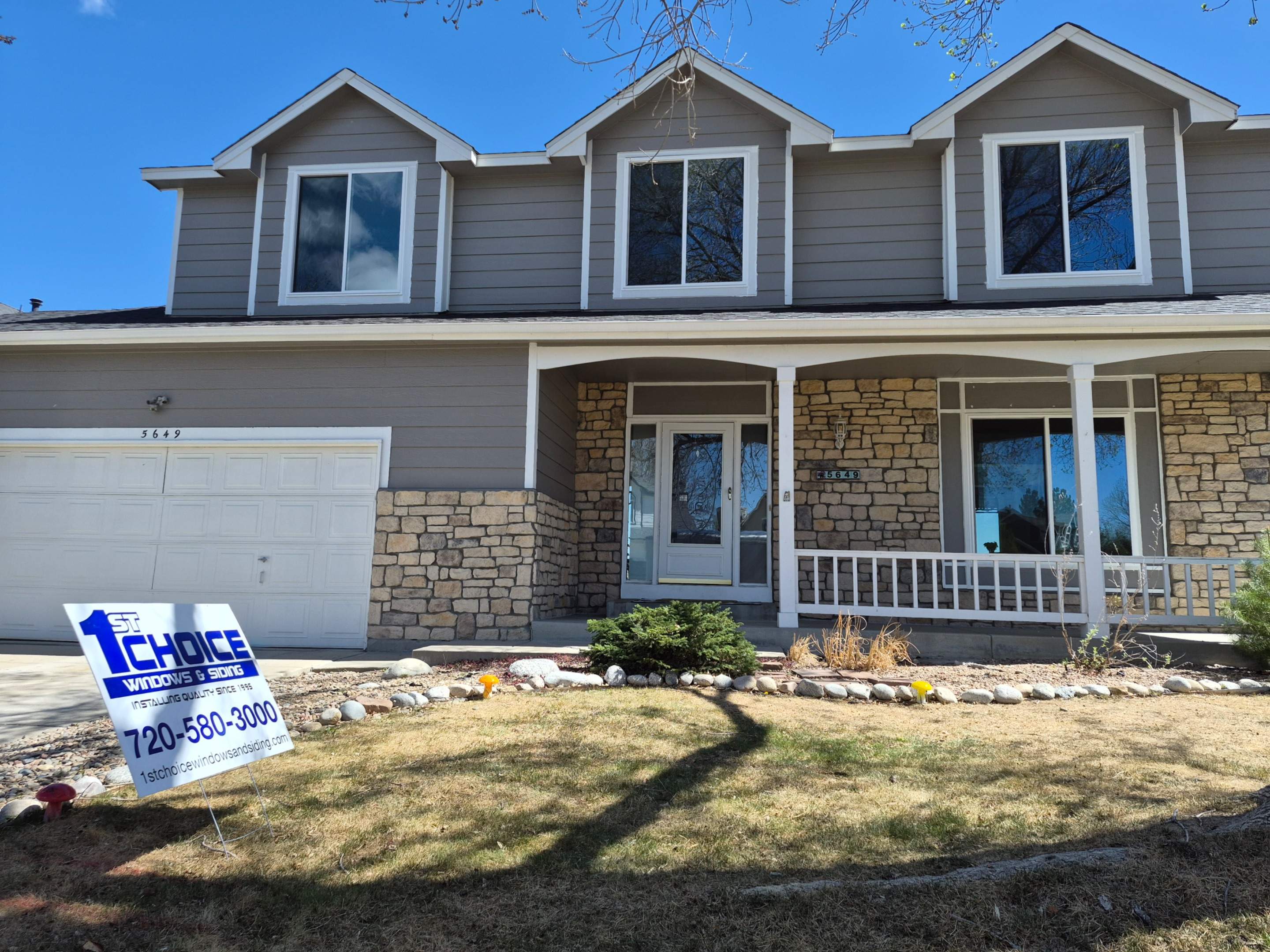 Anlin white vinyl windows  by 1st choice windows and siding