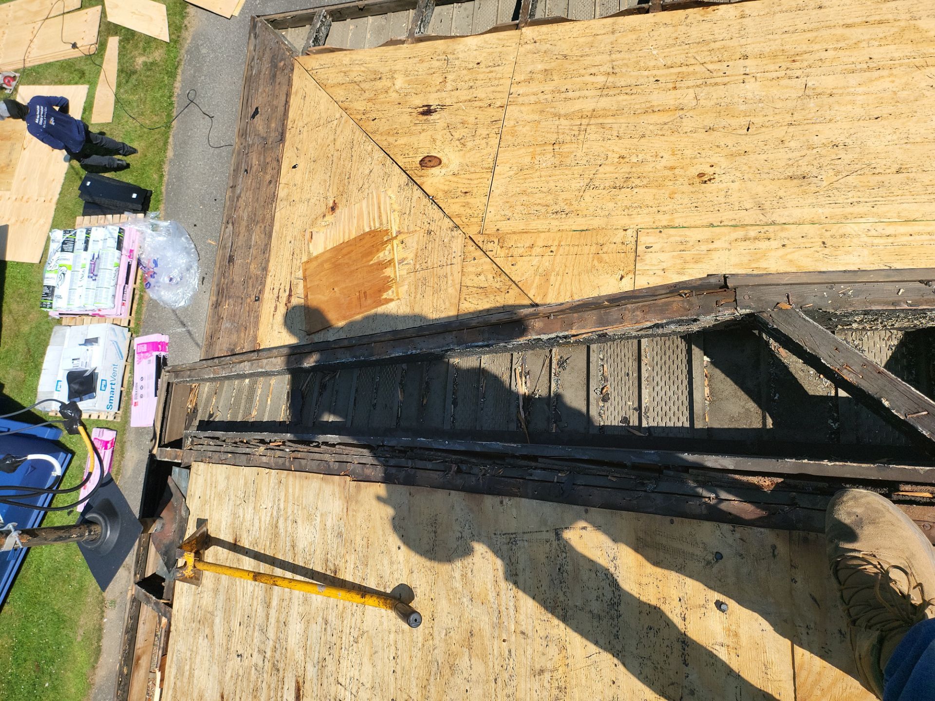 Residential Roofing Installation using Owens Corning TruDefinition Duration AR - Slatestone Gray by A Plus Exterior