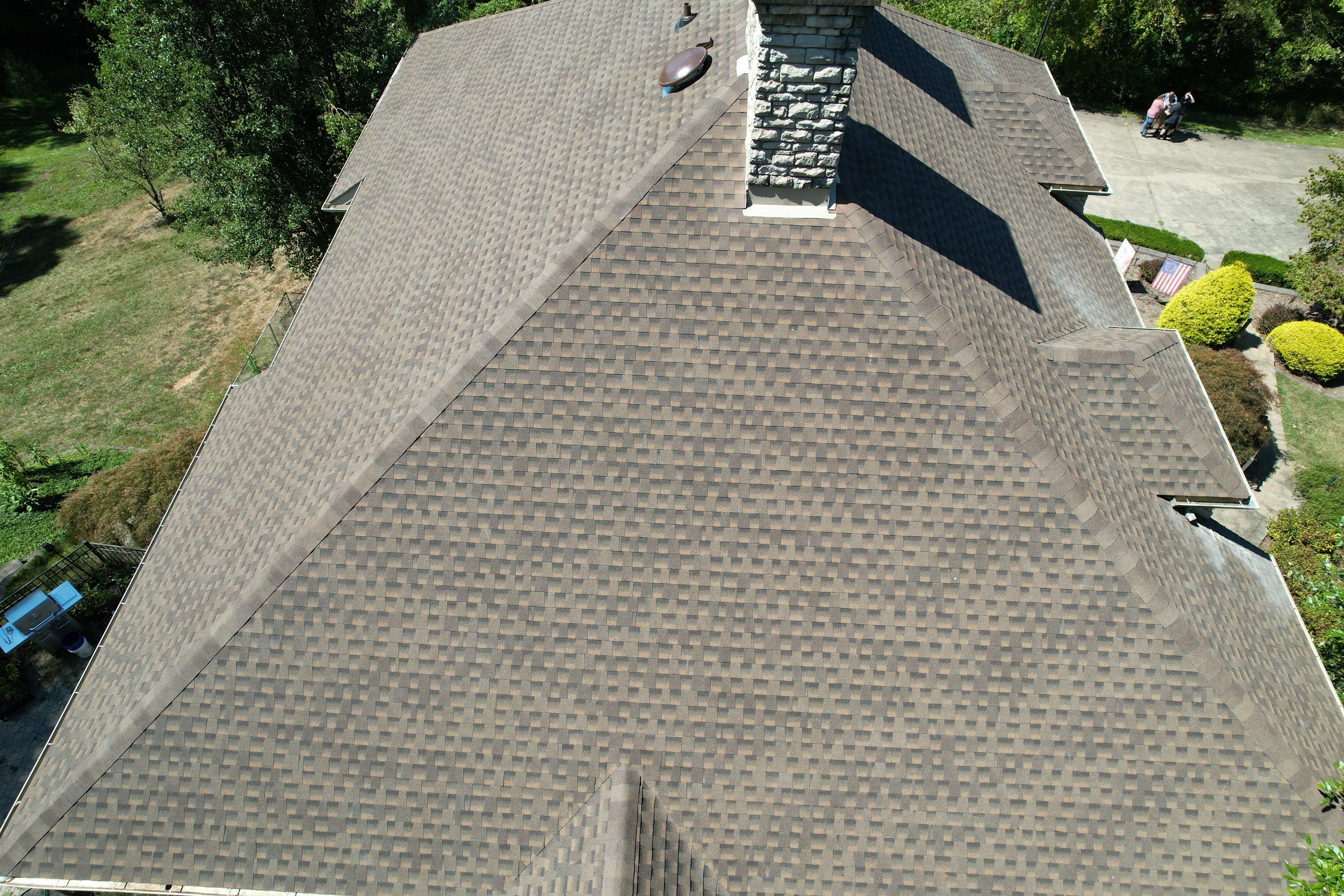 Residential Roofing Installation using GAF Timberline HDZ Barkwood by Rainstoppers Roofing