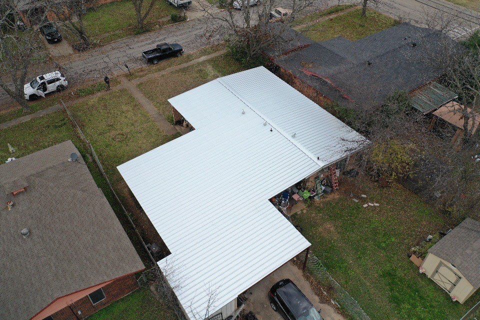 Cleburne, Tx - Metal Roof Install 24 Gauge R Panel by DT Roofing - Seth Wells