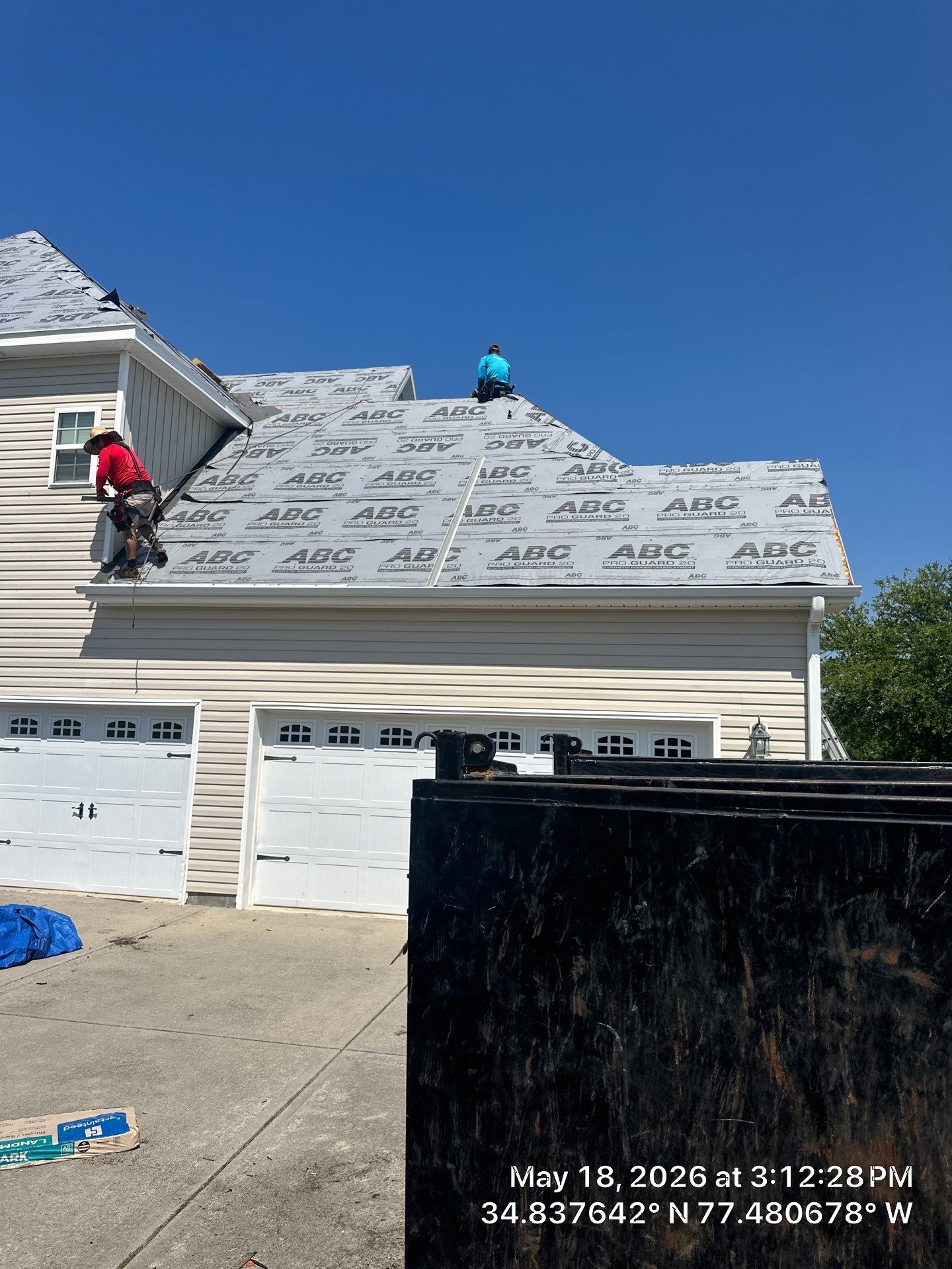 Roof Replacement in Jacksonville, NC using Landmark Weathered Wood by RGR Construction and Roofing, LLC