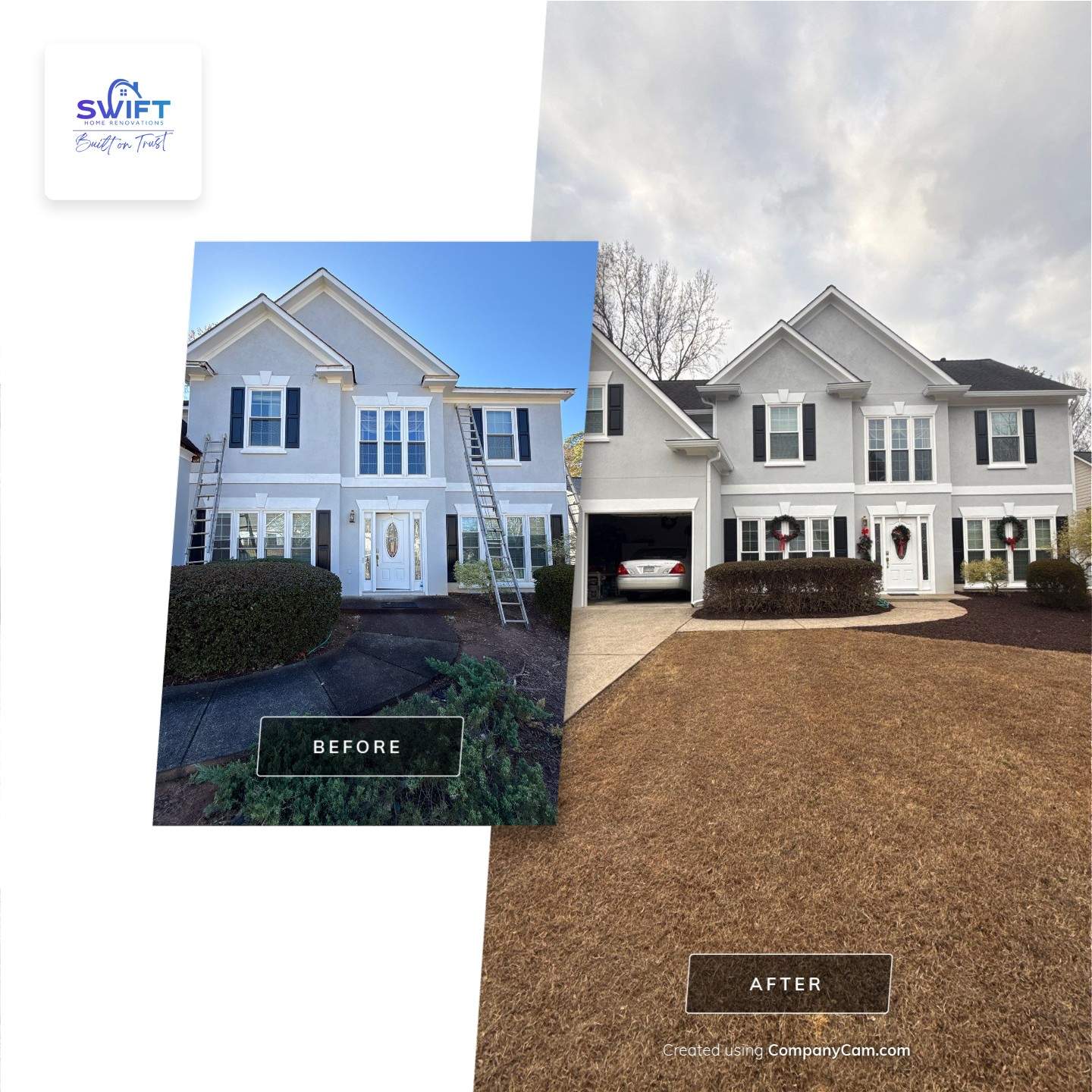 Comprehensive Exterior Siding and Structural Rot Repair in Marietta by Swift Home Renovations