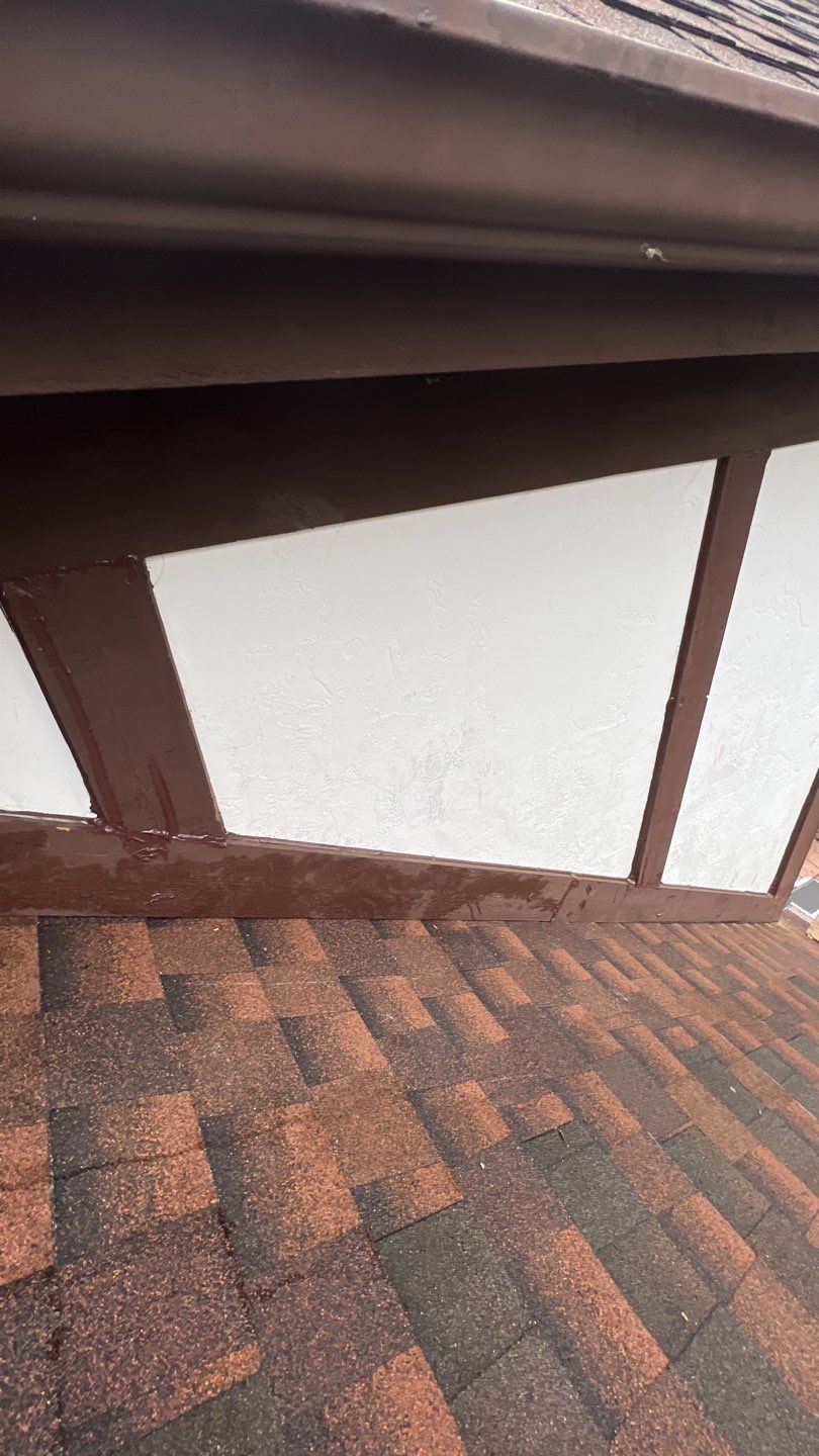 Step flashing repair on roof to wall by Pro Home Services Inc