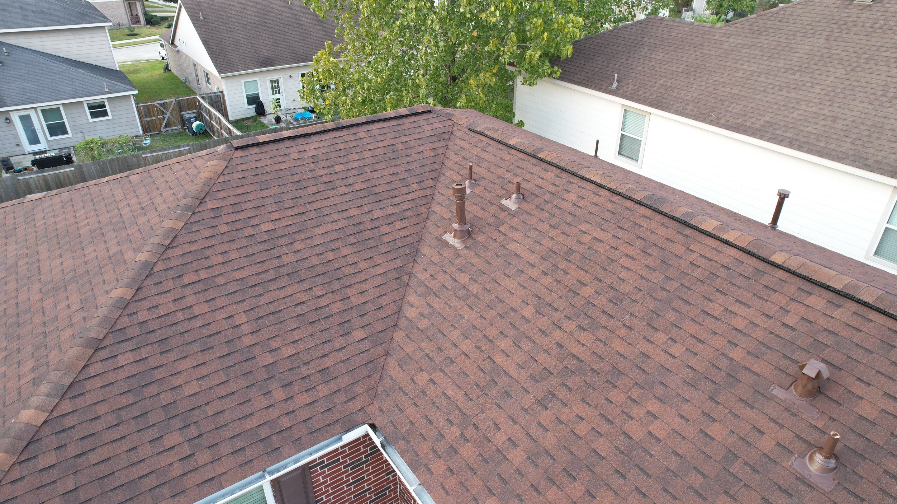 Autumn-Red Shingle Roof Replacement — Spring, TX by PL Roofing & SB Roofing, LLC.