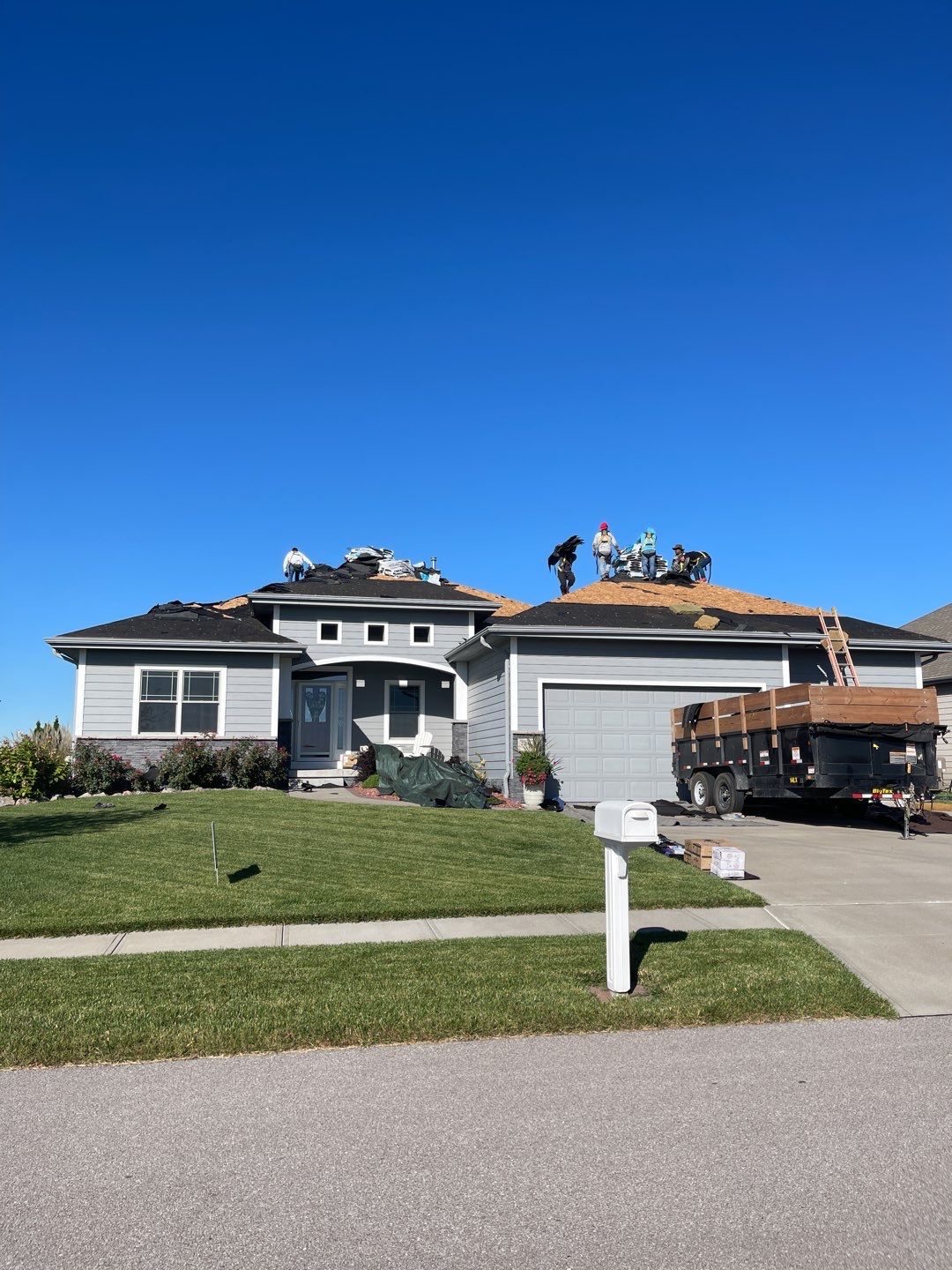 Residential Roofing Installation using IKO Dynasty Granite Black by Lightning Exteriors