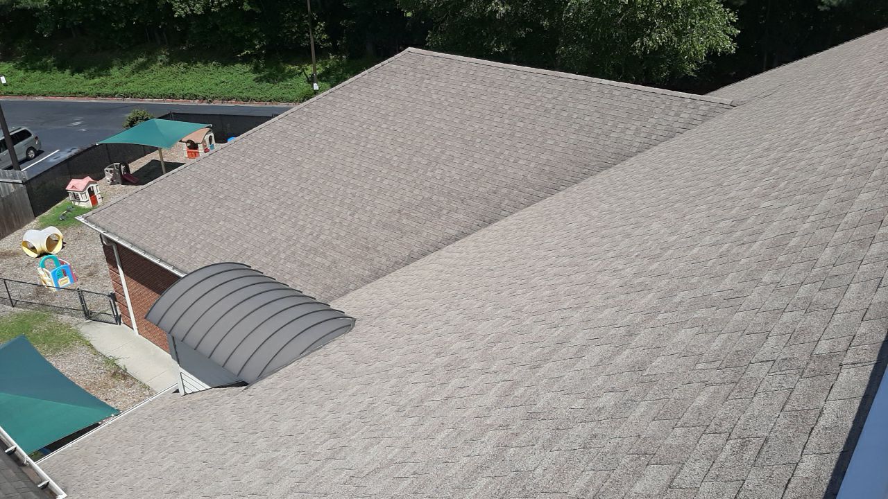 Baptist Church in Peachtree Corners Shingle Roof Replacement and Coating by Georgia Roof Advisors
