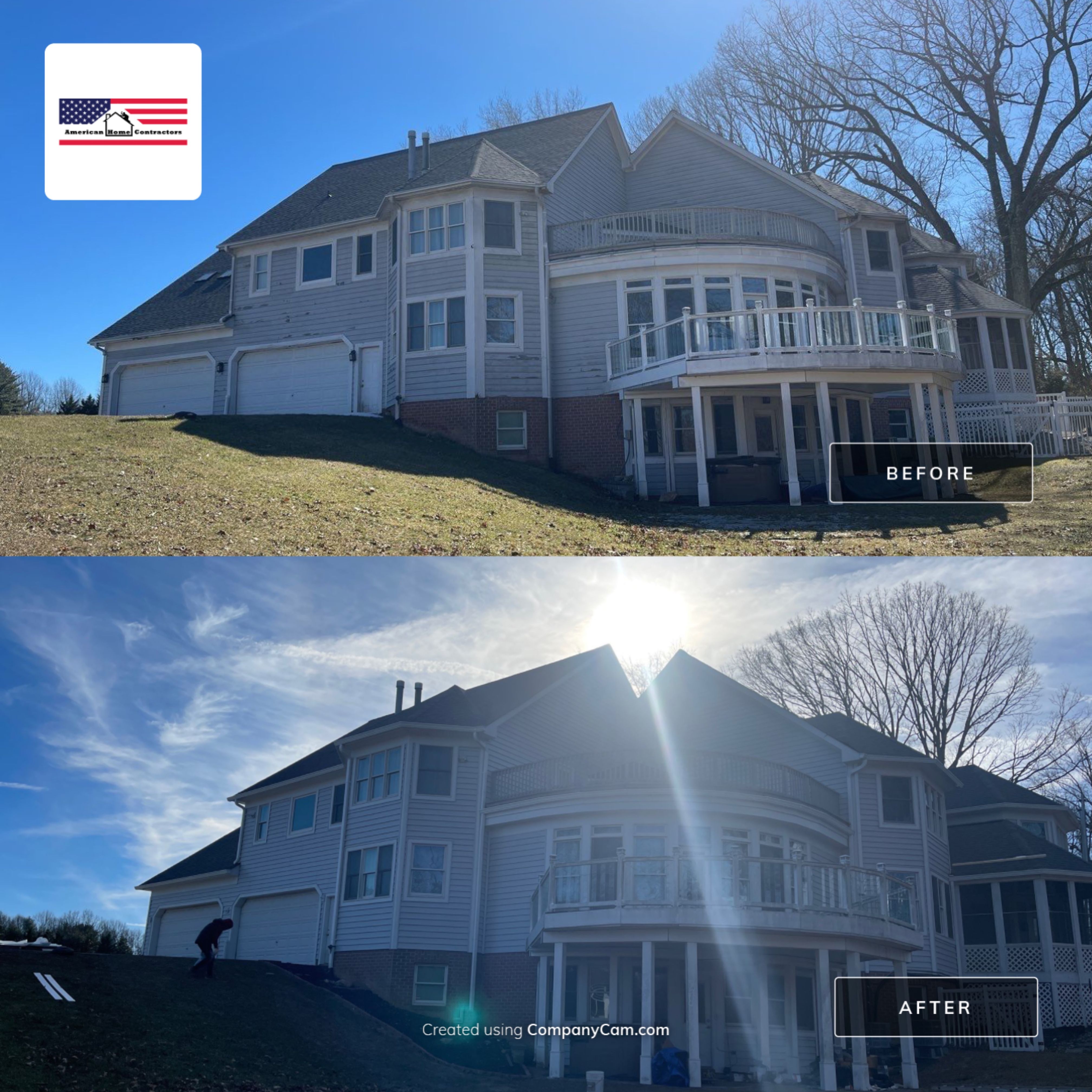 Roof, Gutter, Siding Replacement by American Home Contractors