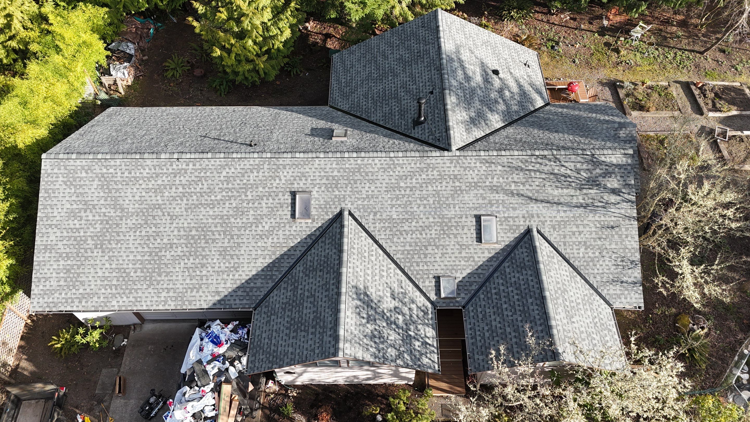Residential Roofing Installation using GAF HDZ Shingles by Roofing Formula LLC