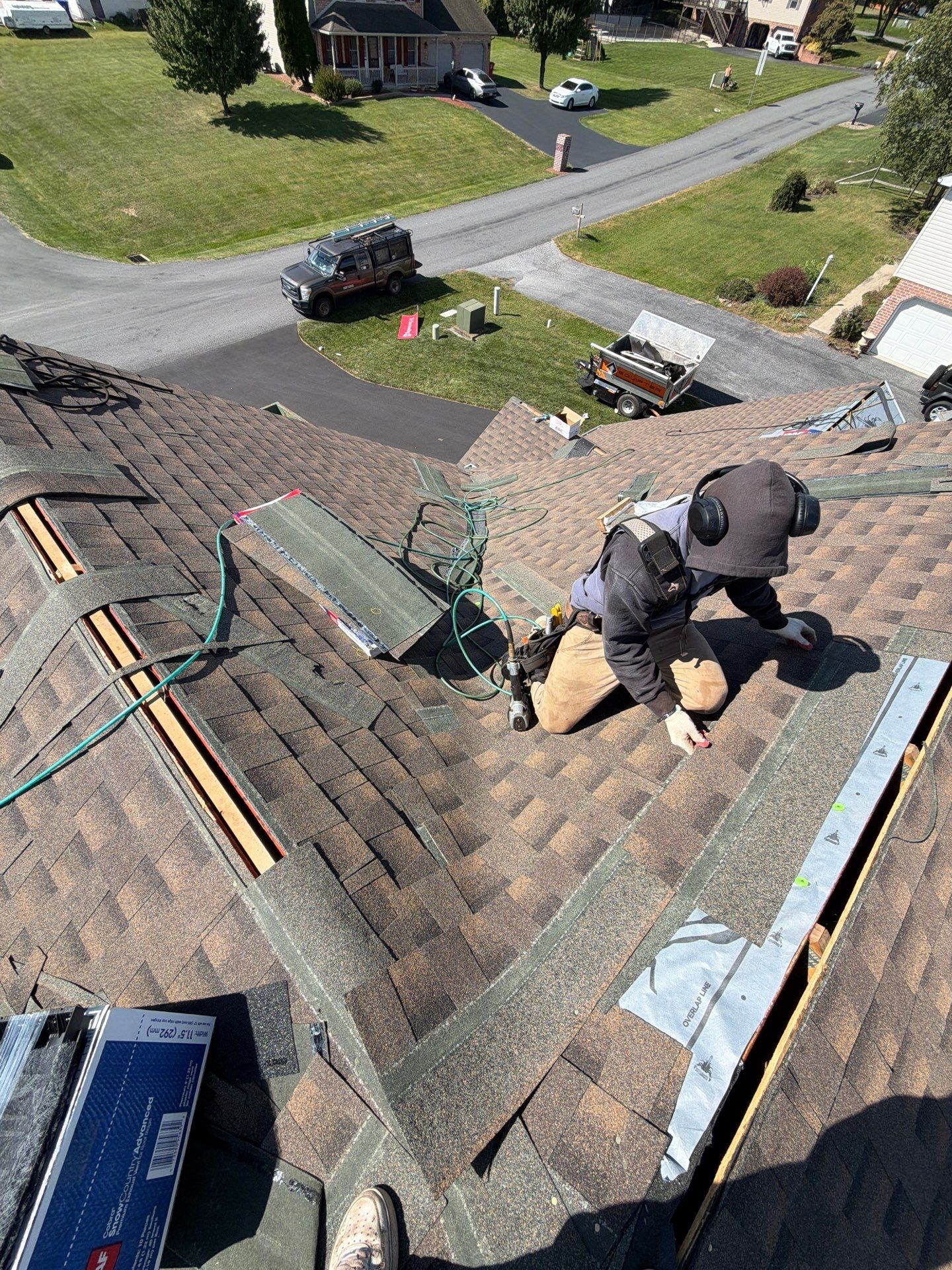 Residential Roof Installation Featuring GAF Timberline HD Shingles in Chambersburg by Teflon Roofing