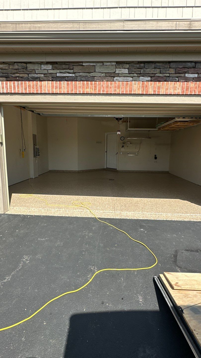 Porch + Walkway + Garage Project in Renfrew by Floors in a Day, Inc