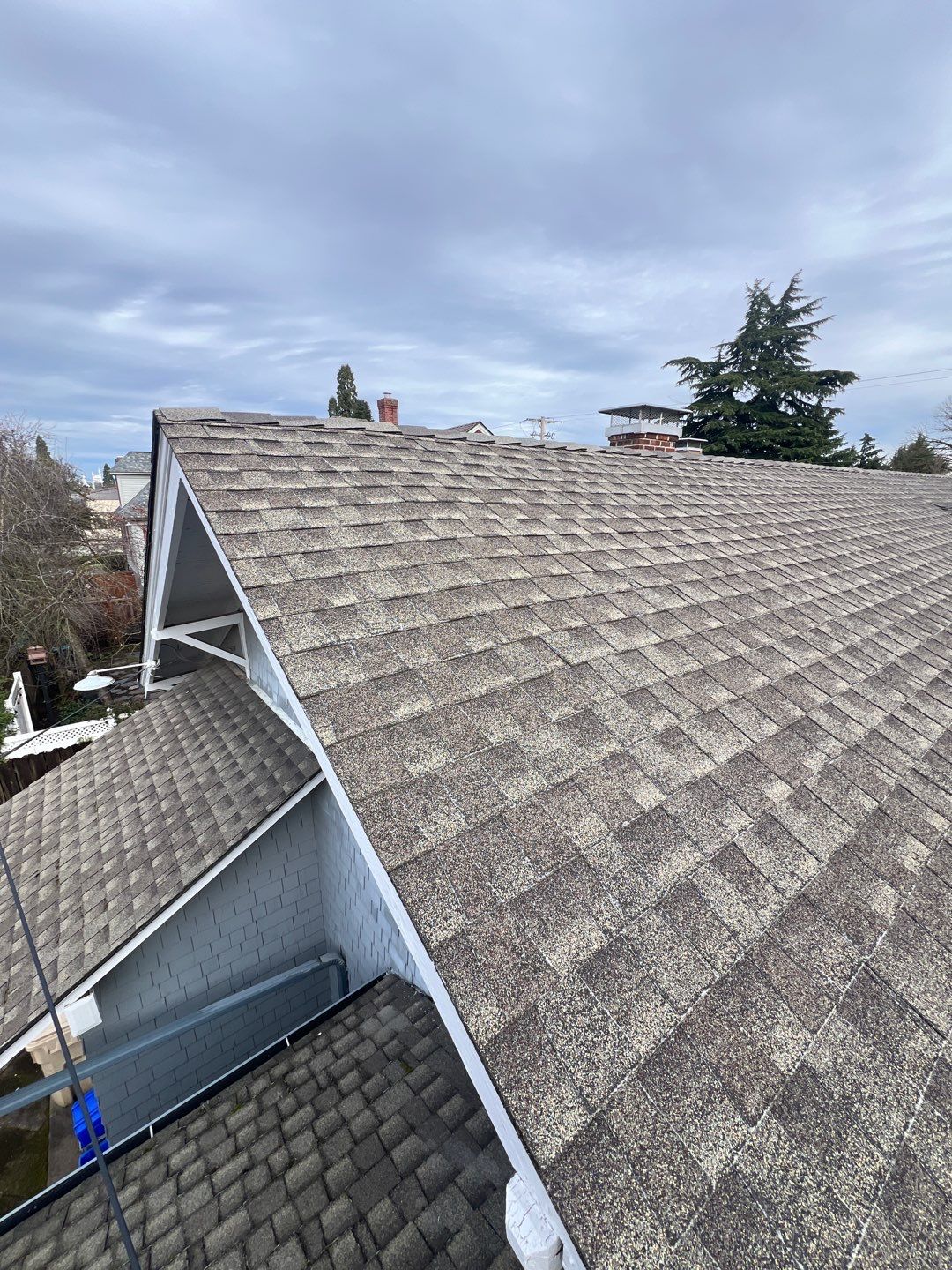 Residential Roofing Installation using IKO Dynasty (Color: Summit Grey) by Orezona Building & Roofing Company, Inc.
