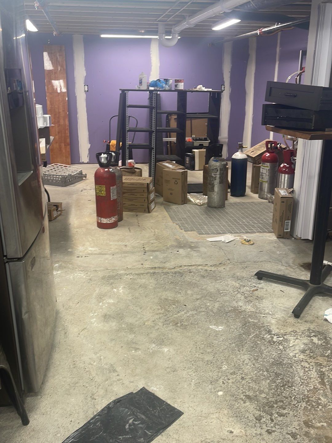 Restaurant Food Prep basement Project in Heidelberg by Floors in a Day, Inc