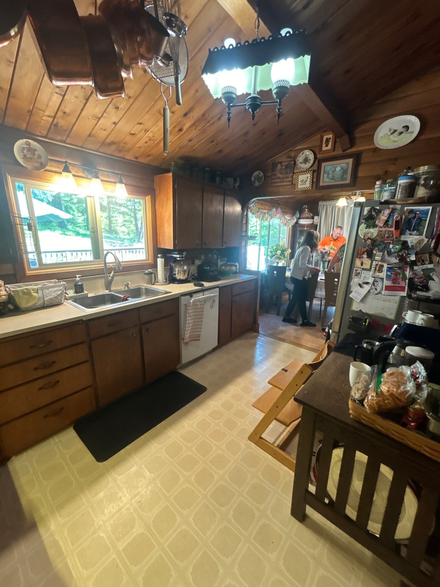 Kitchen Transformation in Newberg Log Cabin by Pinnacle Contractors