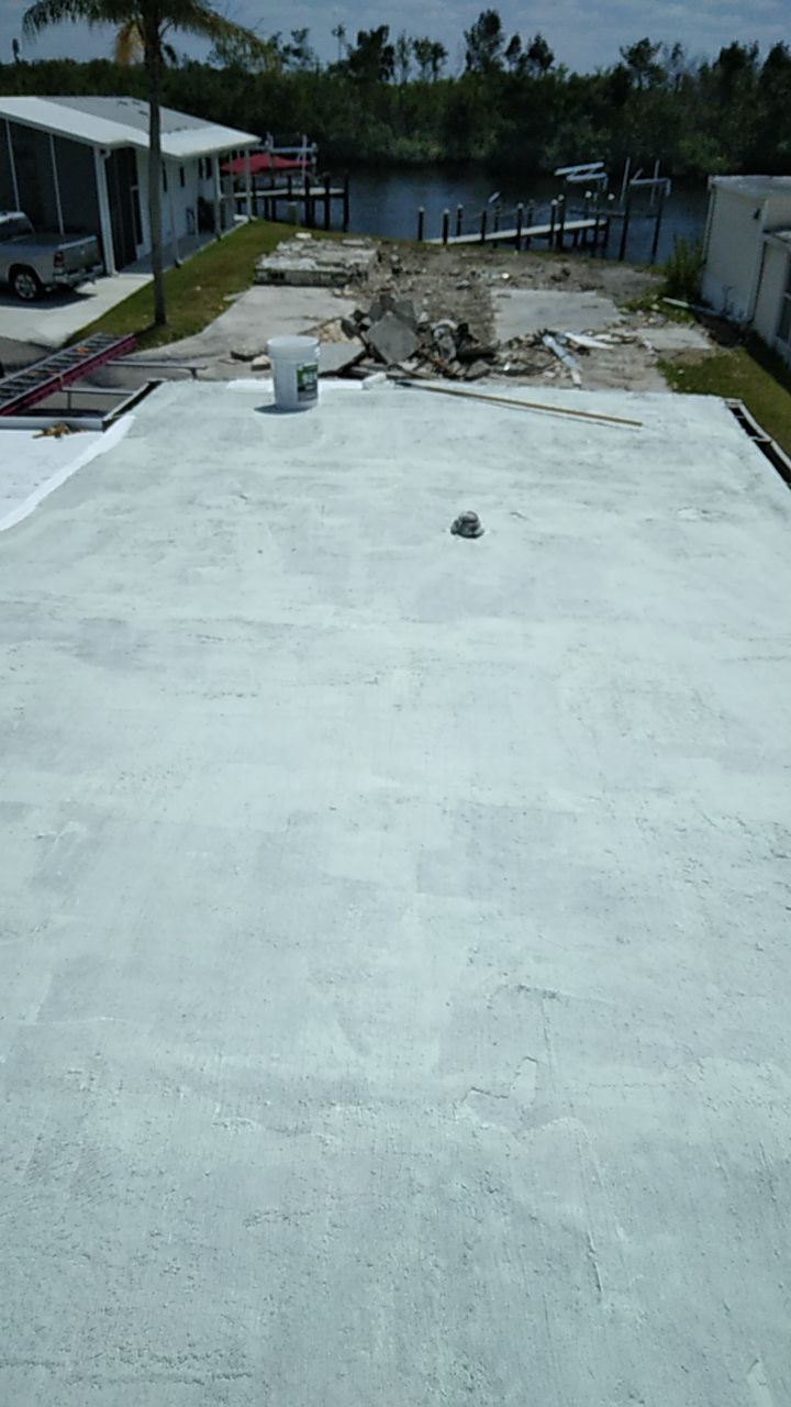 Tropical 924 100% Silicone Roof Coating Repair using Acrylic Resin by Morton Roofing, Inc.