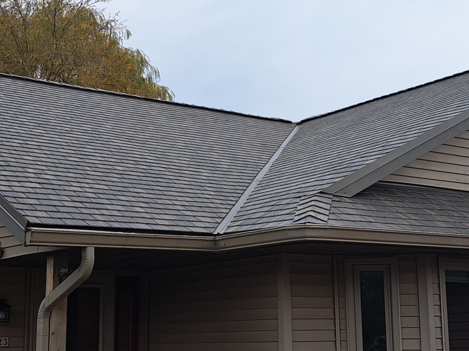 Residential Roof Installation with F-Wave Revia Shingles in Sheboygan, WI by Gellings Roofing & Siding