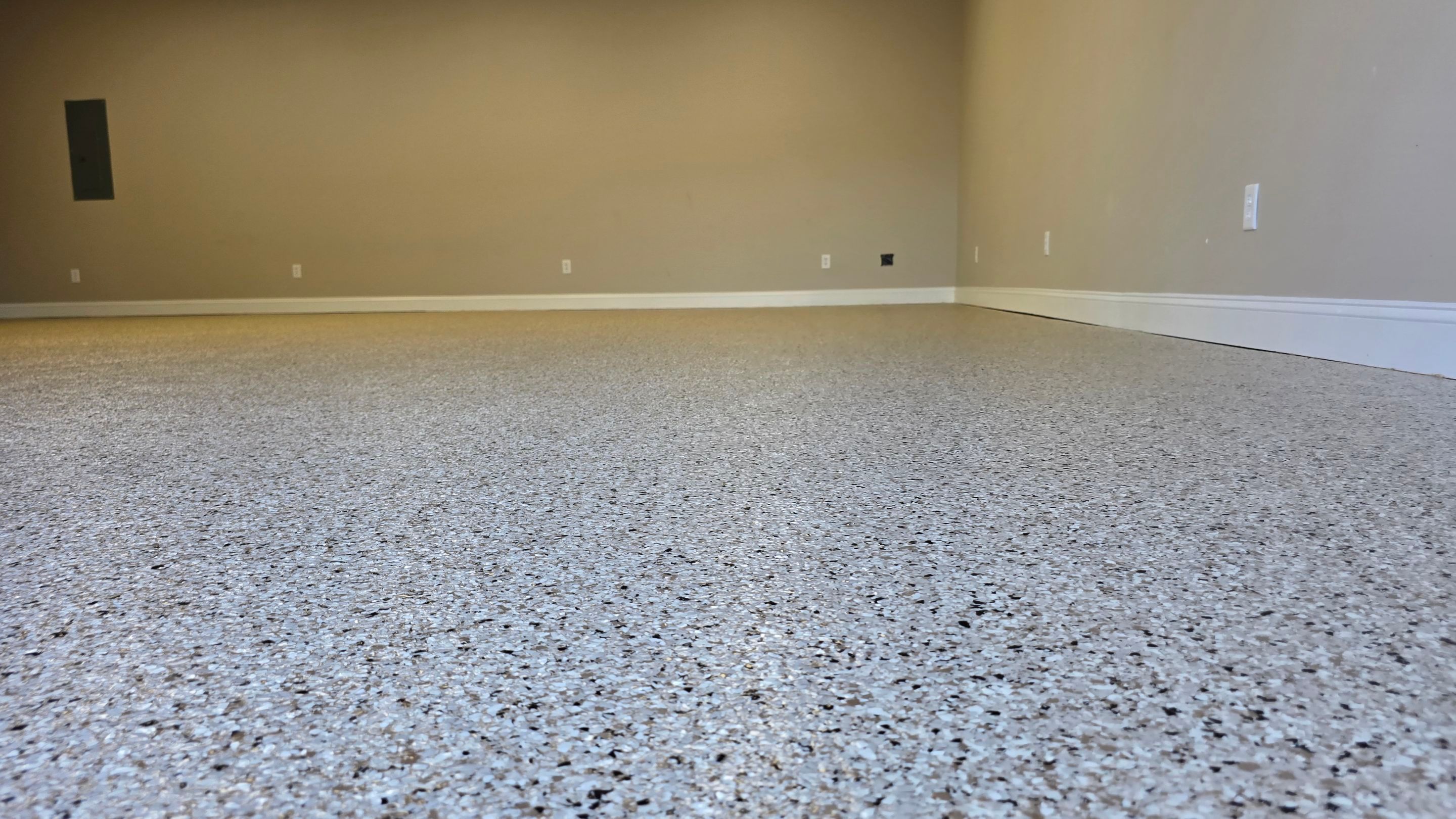 Garage Using Flake by Elite Floor Solutions