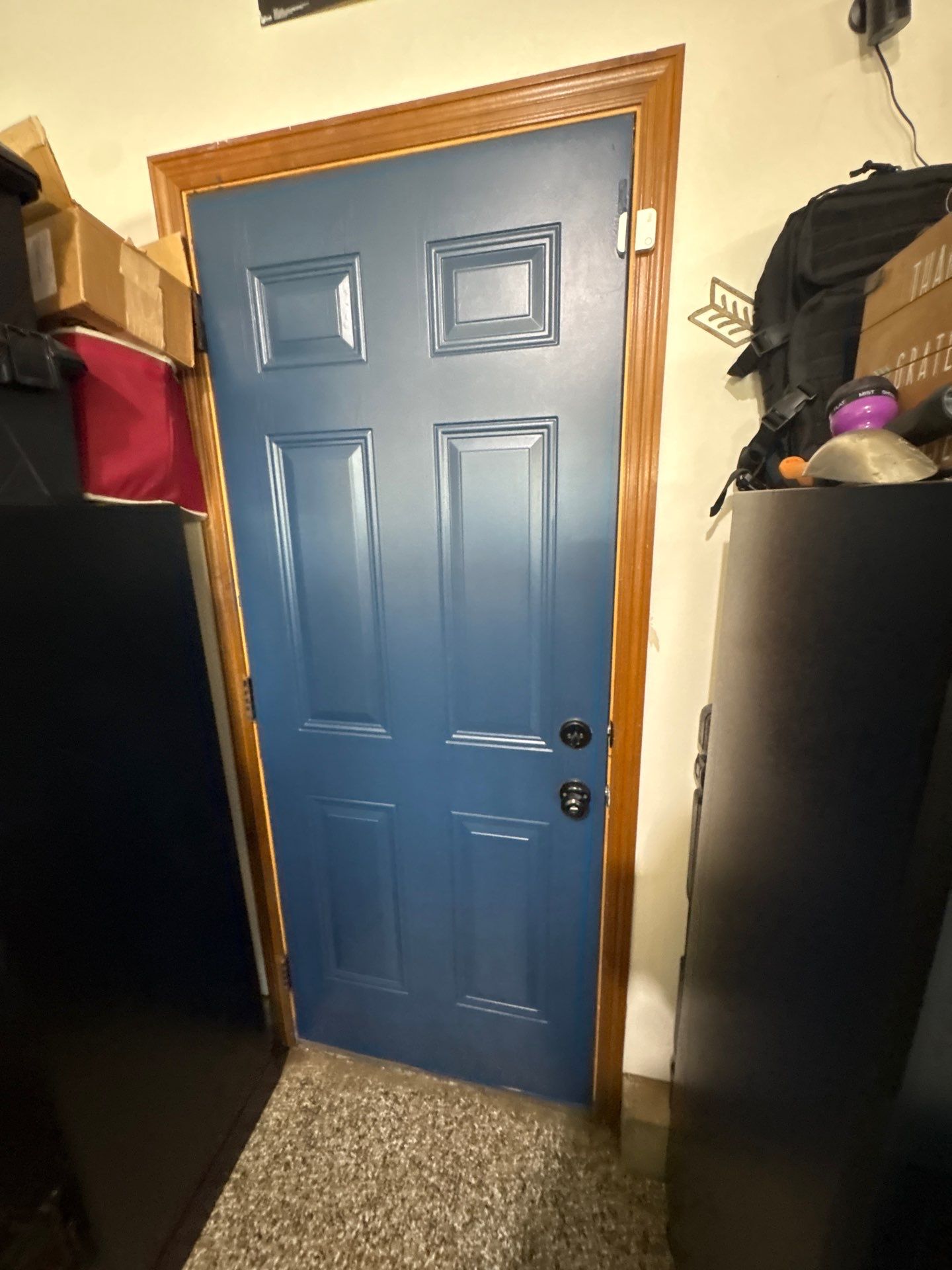 Interior Home Painting and Custom Door Updates in Sioux Falls by Select Painting, Coatings & Garage Cabinets