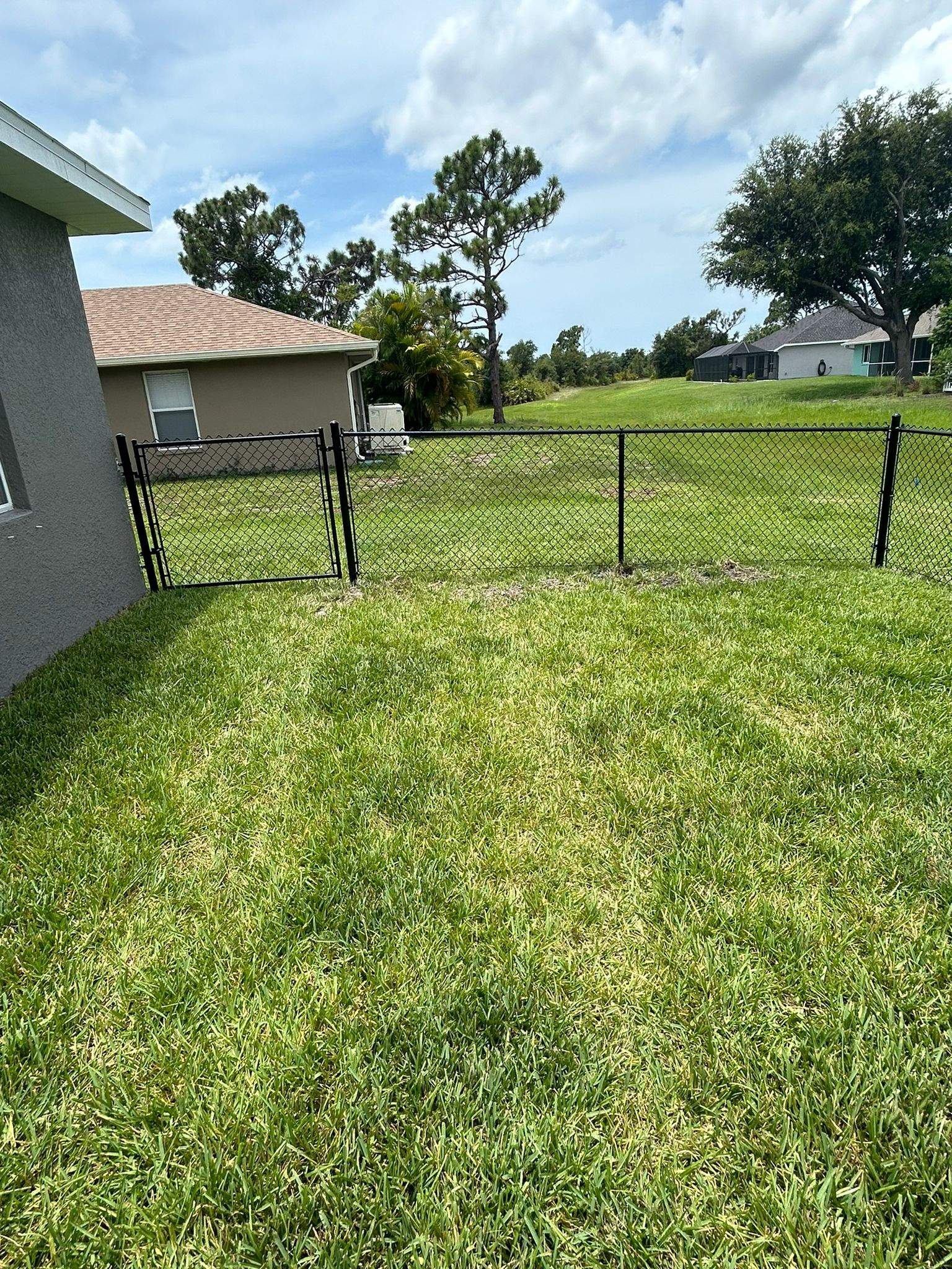 Black Chain Link Fence Installation in Rotonda West by True Fence LLC