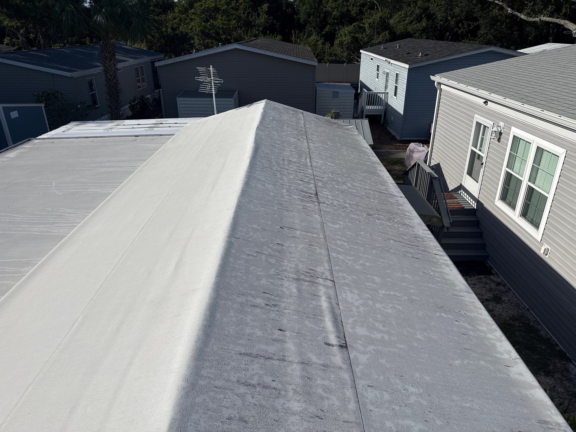 TPO Membrane Roof Cleaning in Fisherman’s Cove RV Resort, Terra Ceia, FL by Sunshine AquaWash
