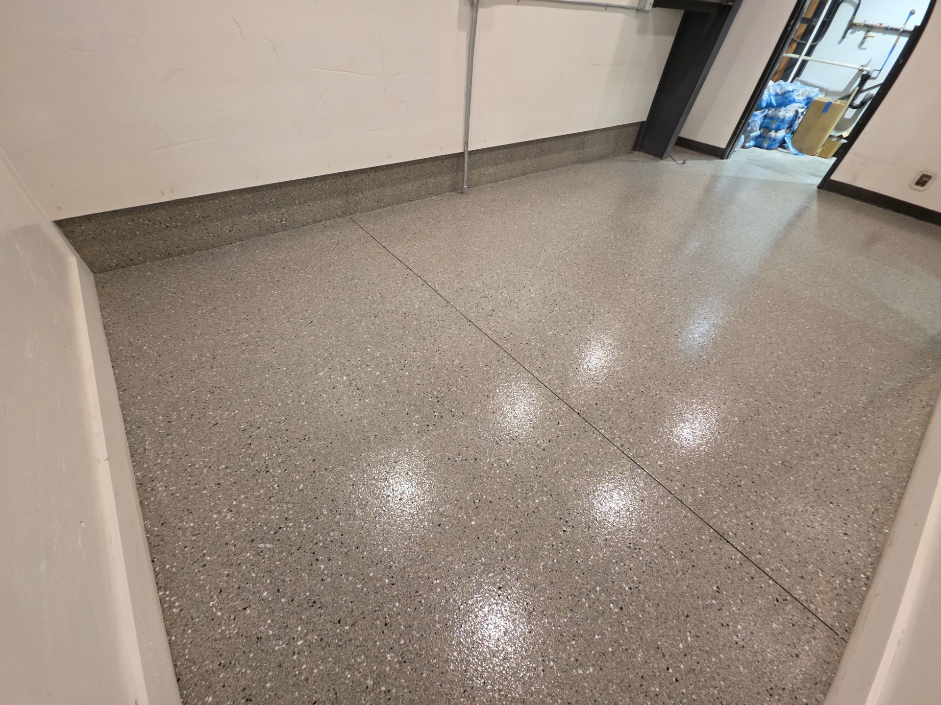 Bathroom Transformation  using Shale Hybrid by Croc Coatings, LLC