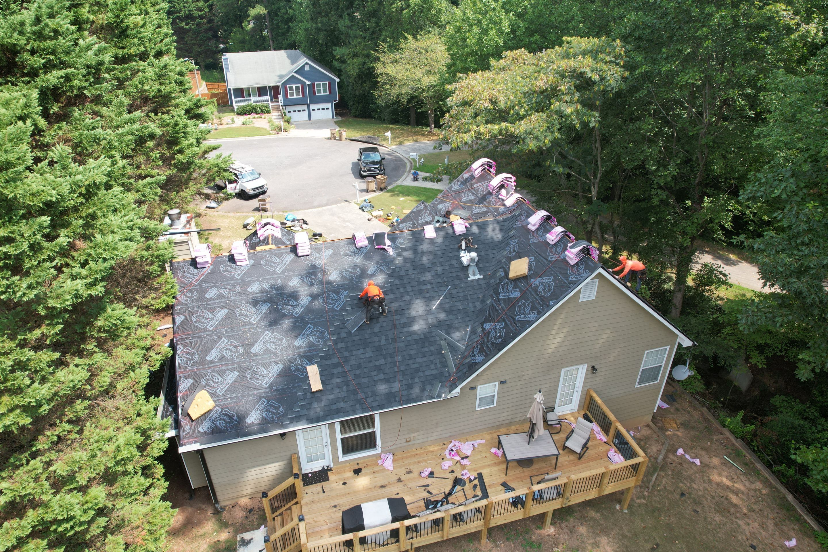 Residential Roof Replacement using Owens Corning Onyx Black by Inspector Roofing and Restoration