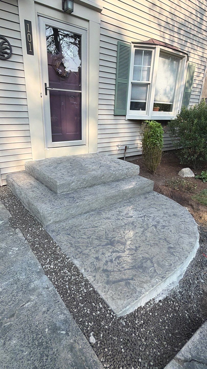 Brighton Oxford Slate Stoop by NG Masonry & Construction LLC