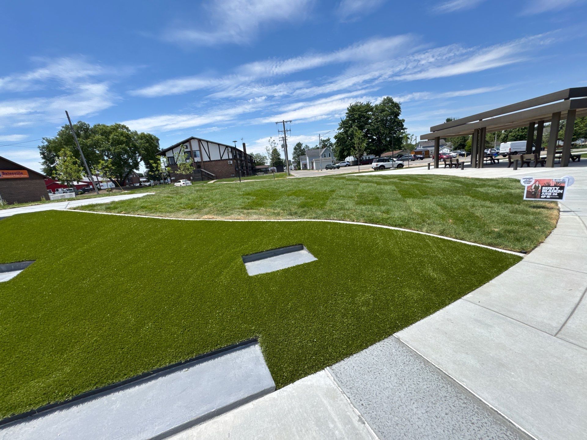 Batesville Library Event Lawn by ForeverLawn NEIN/INDY