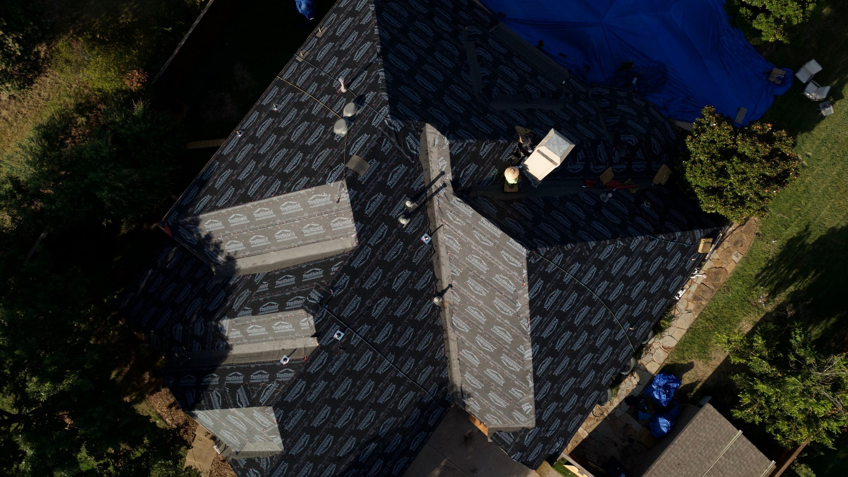 Residential Roof Repair using IKO Dynasty Class 3 Impact Resistant Shingles by Becker Roofing and Exteriors