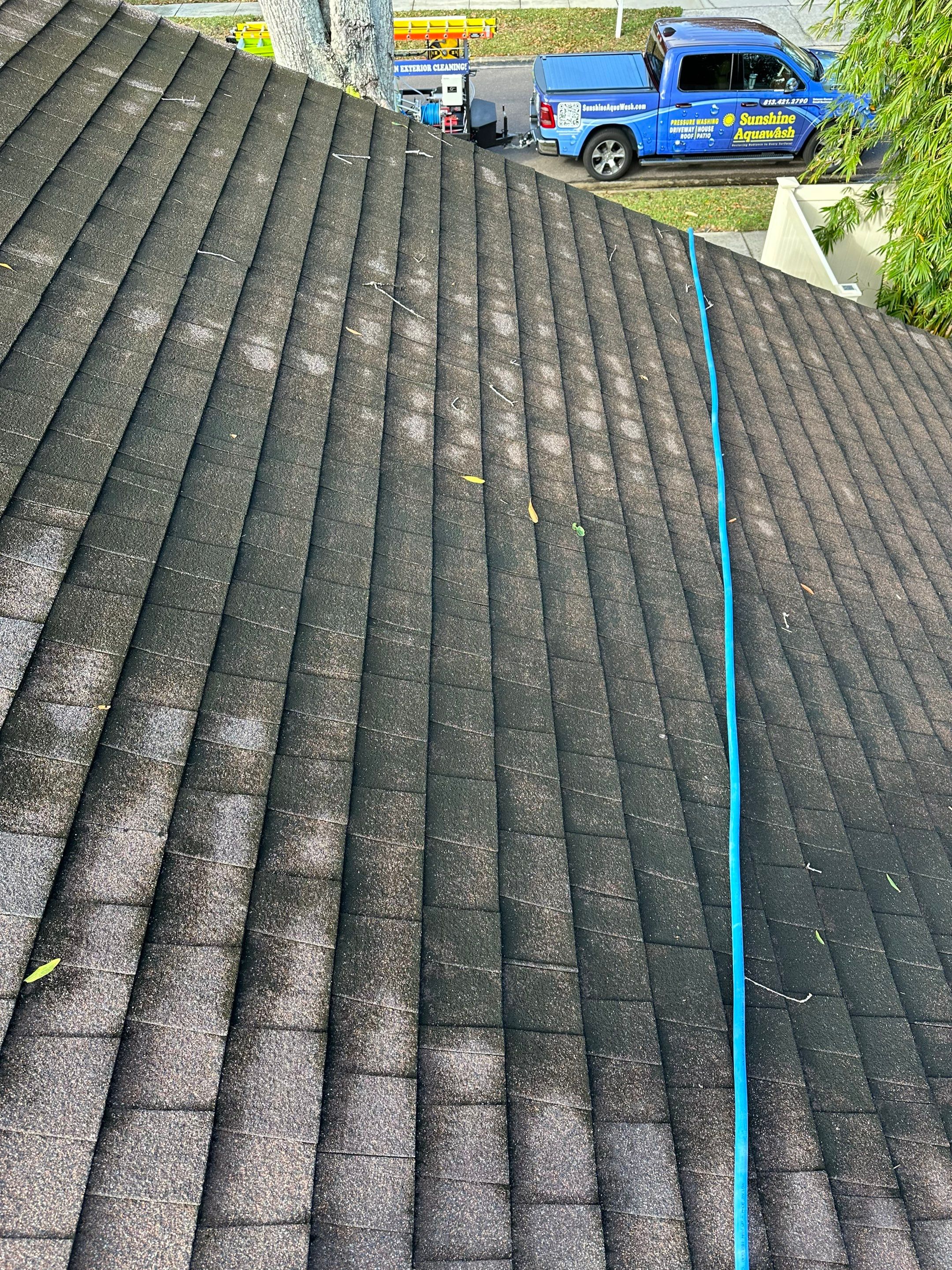 Roof Cleaning Service & Travertine Paver Cleaning by Sunshine AquaWash