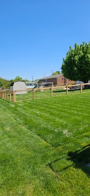 Picture Frame with Black Coated Wire by Kingdom Fence & Supply