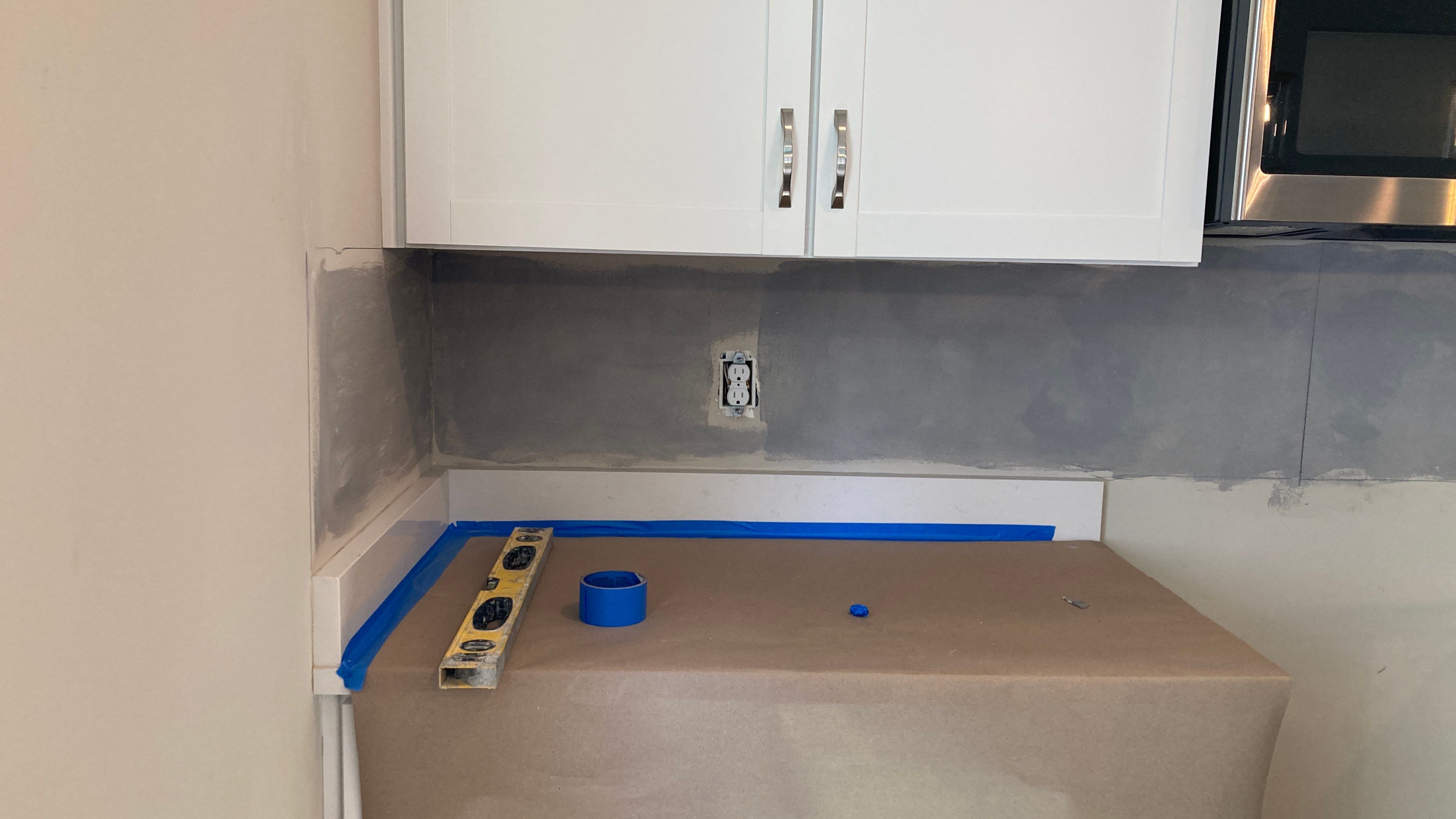 Marble Backsplash  by Footprints Floors of Nashville