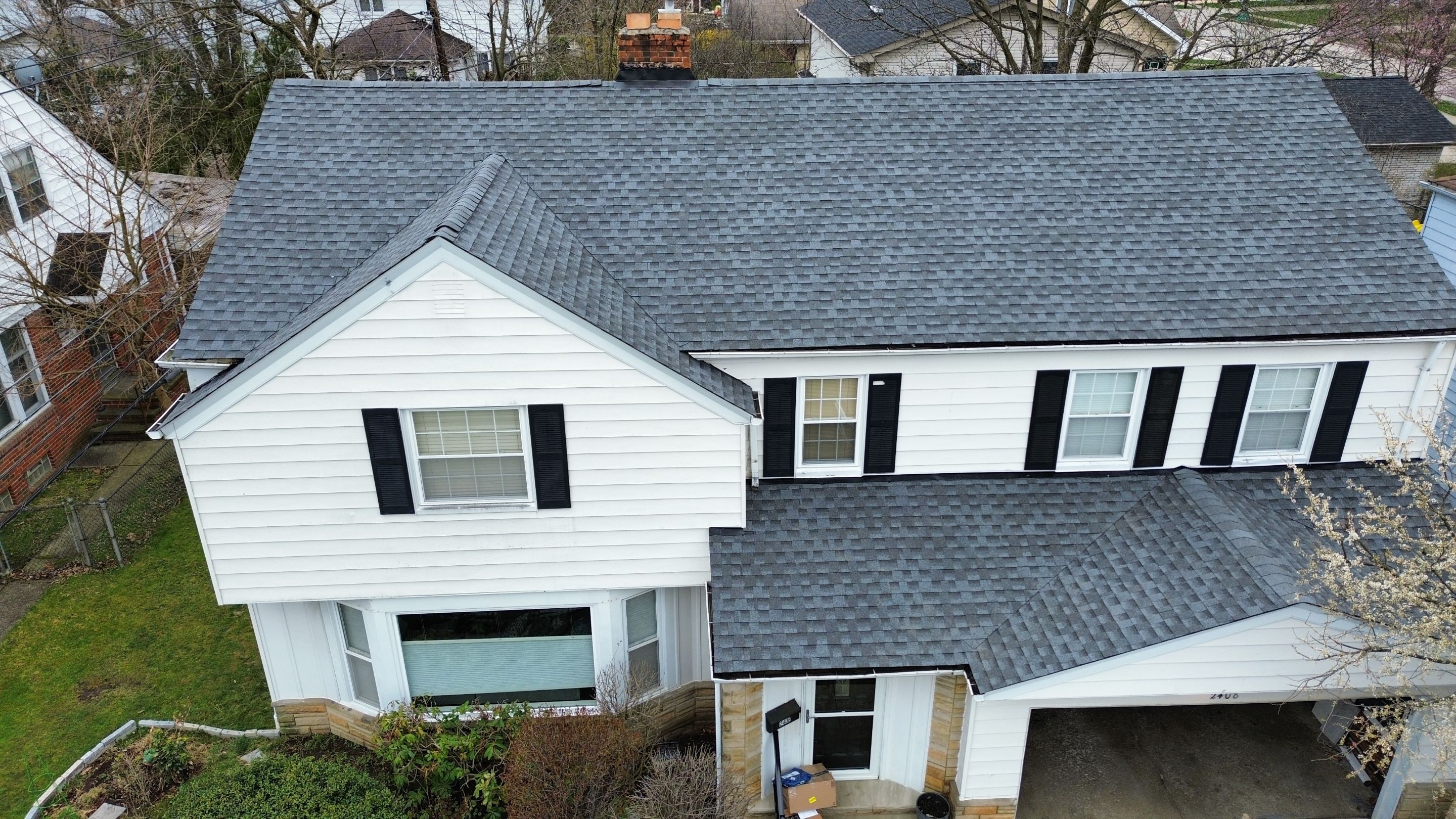 University Heights - Storm Restoration Roof Replacement using GAF HDZ Pewter Gray by Atlas Roofing & Restoration