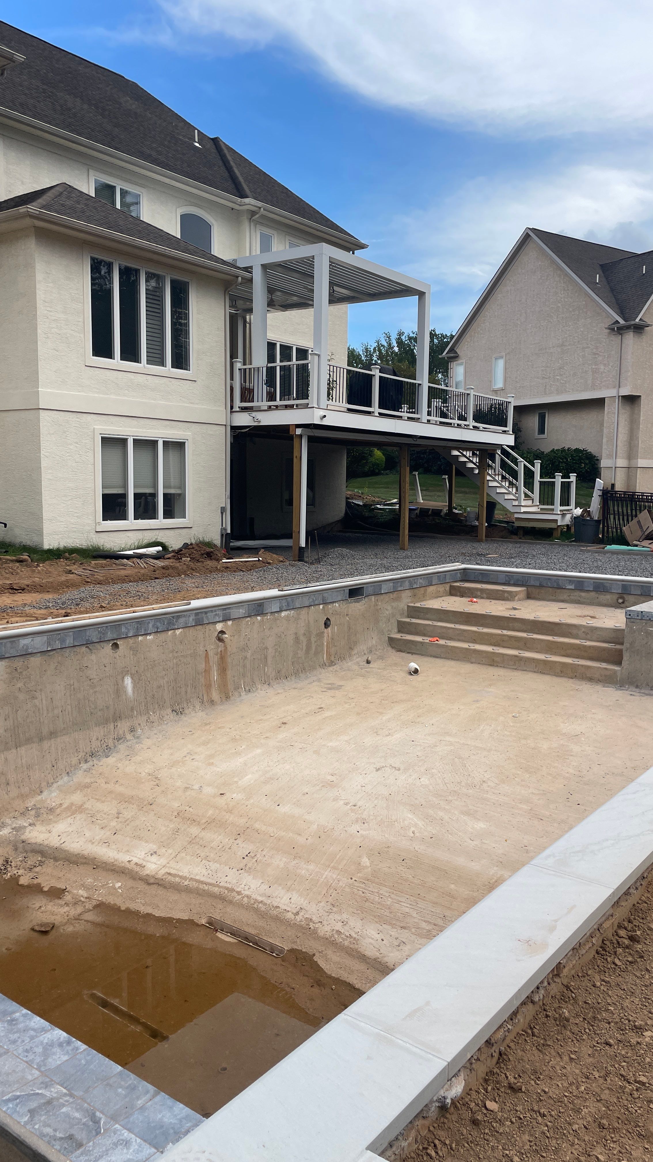 Stamped concrete pool deck  by Architectural Concrete Design