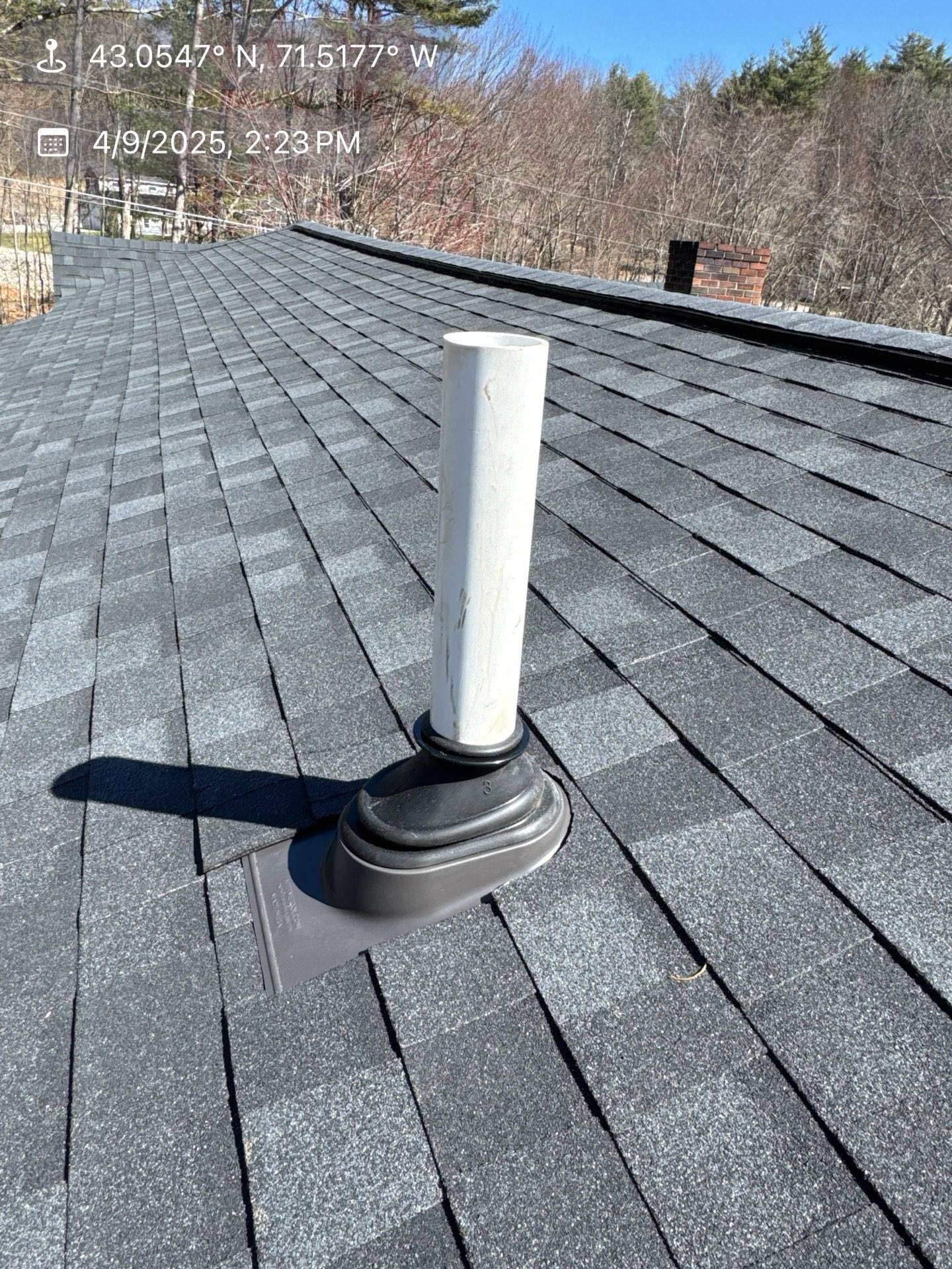 Roof Replacement in Goffstown, NH | Onyx Black Shingles & EPDM Rubber Roof Integration by Compass exteriors