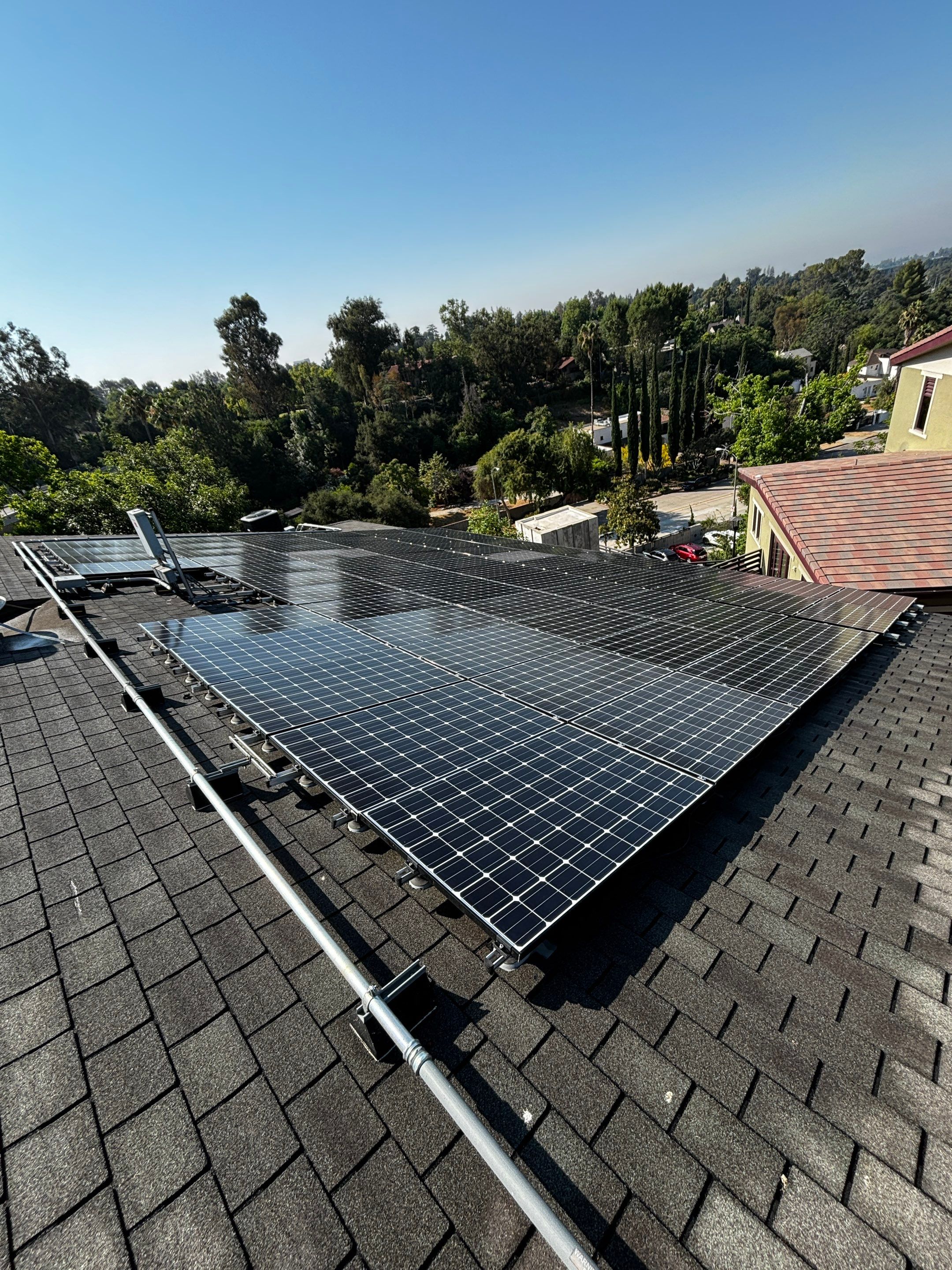 Commercial Solar Panel Cleaning for Chandler School in Pasadena Ca by Palm Coast Solar Cleaning