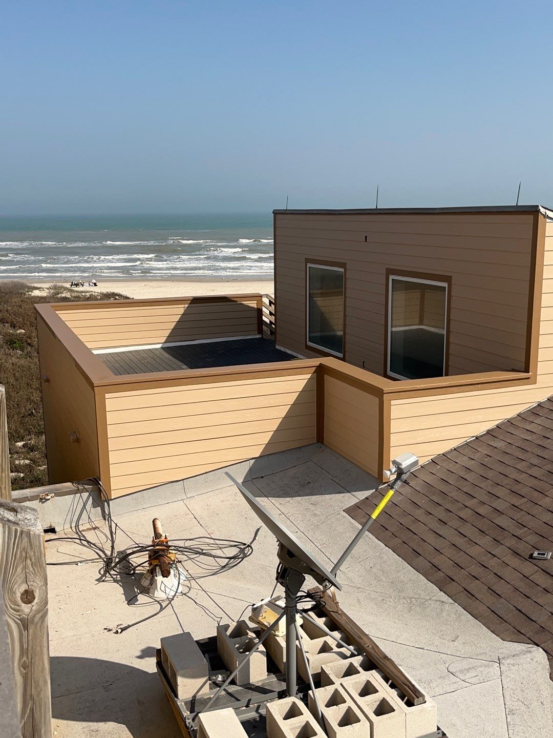 Padre Island National Seashore Malaquite Visitor Center Exterior remodel by Bayfront Roofing and Construction