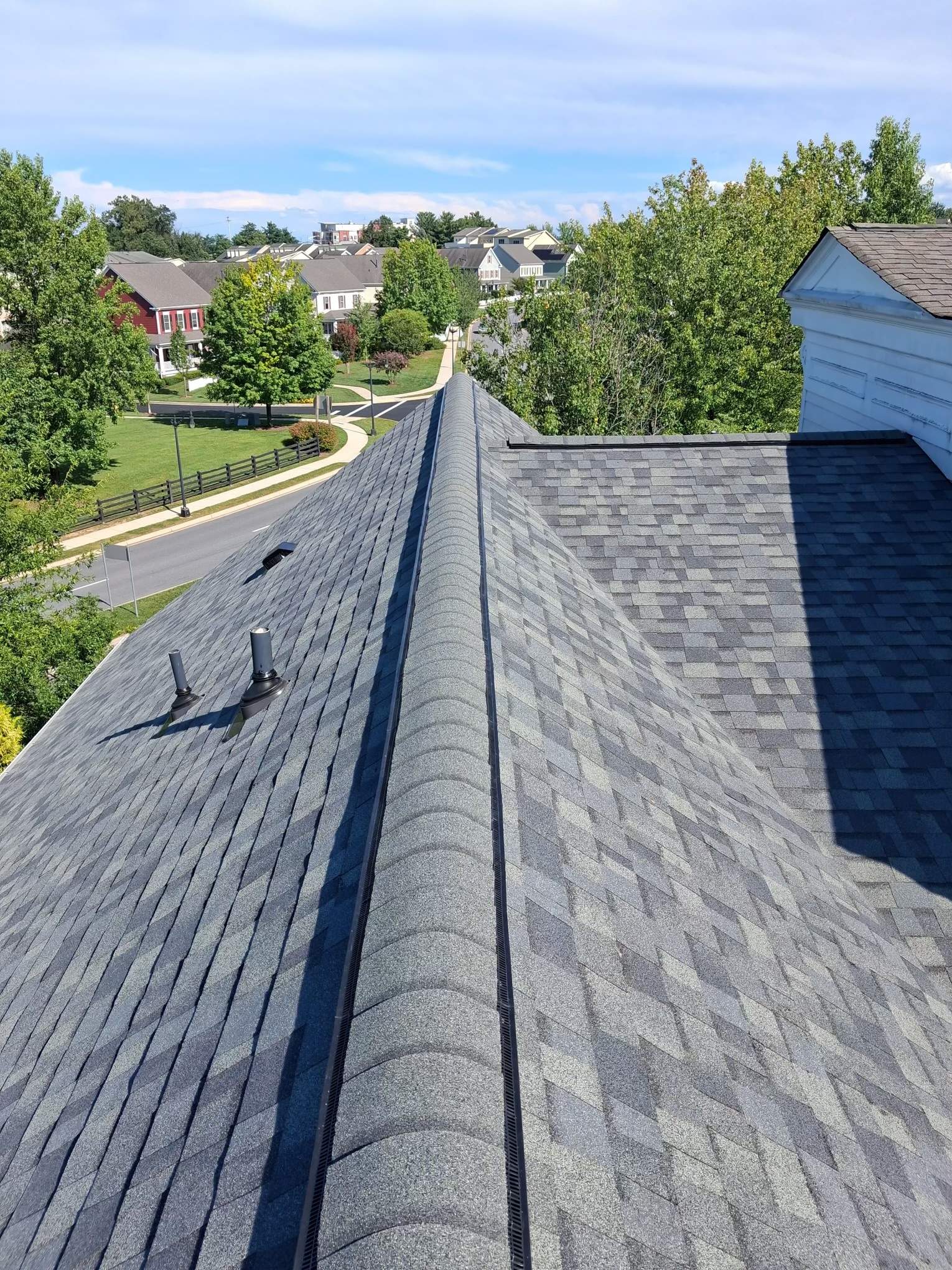 Multi-Story Residential Roof Replacement in Urbana by Frederick Roof Repair